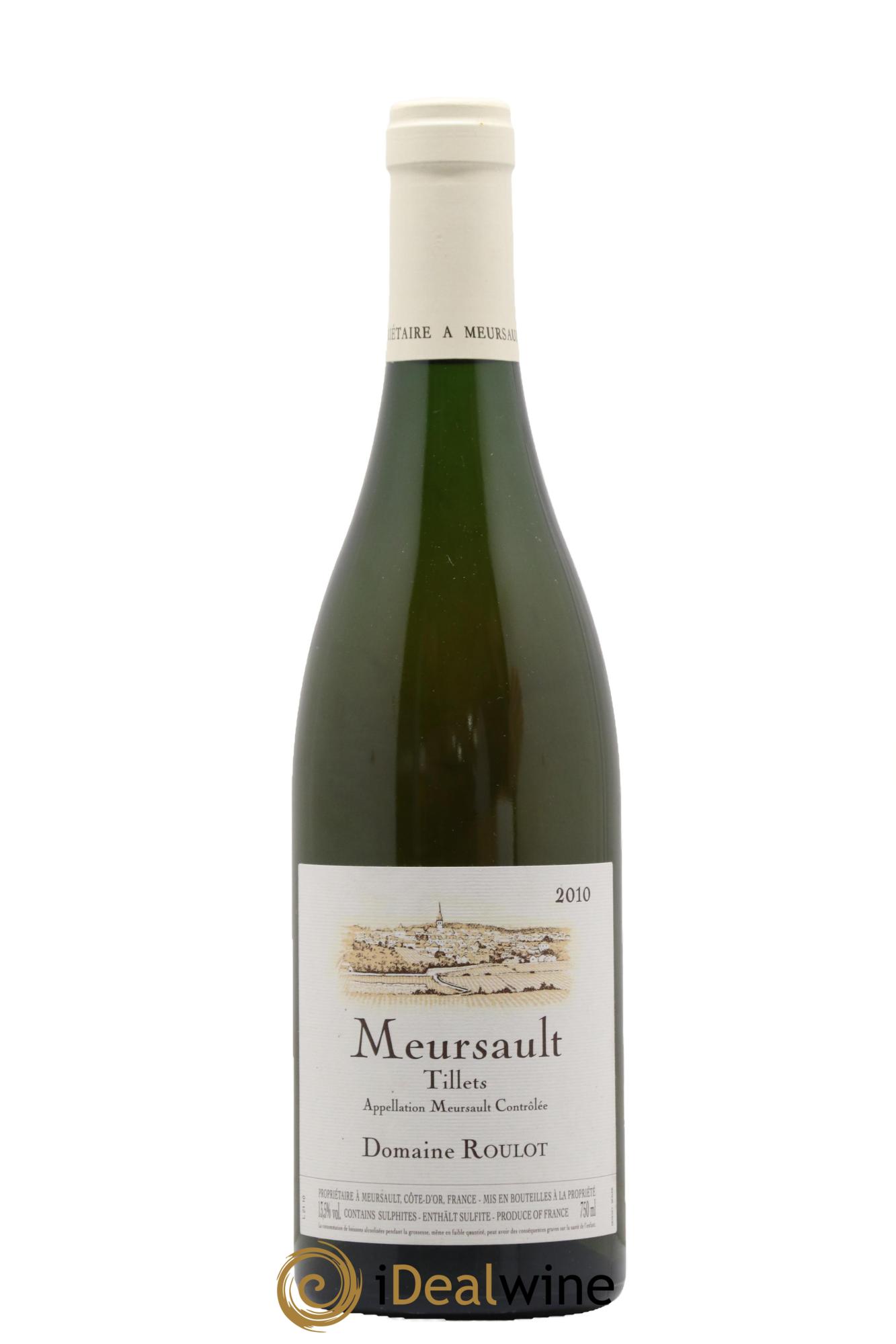 Meursault Les Tillets Roulot (Domaine) 2010 - Lot of 1 bottle - 0