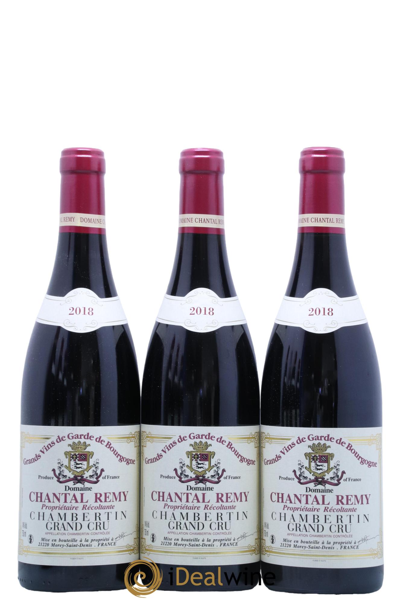 Chambertin Grand Cru Domaine Chantal Remy 2018 - Lot de 6 bouteilles - 1