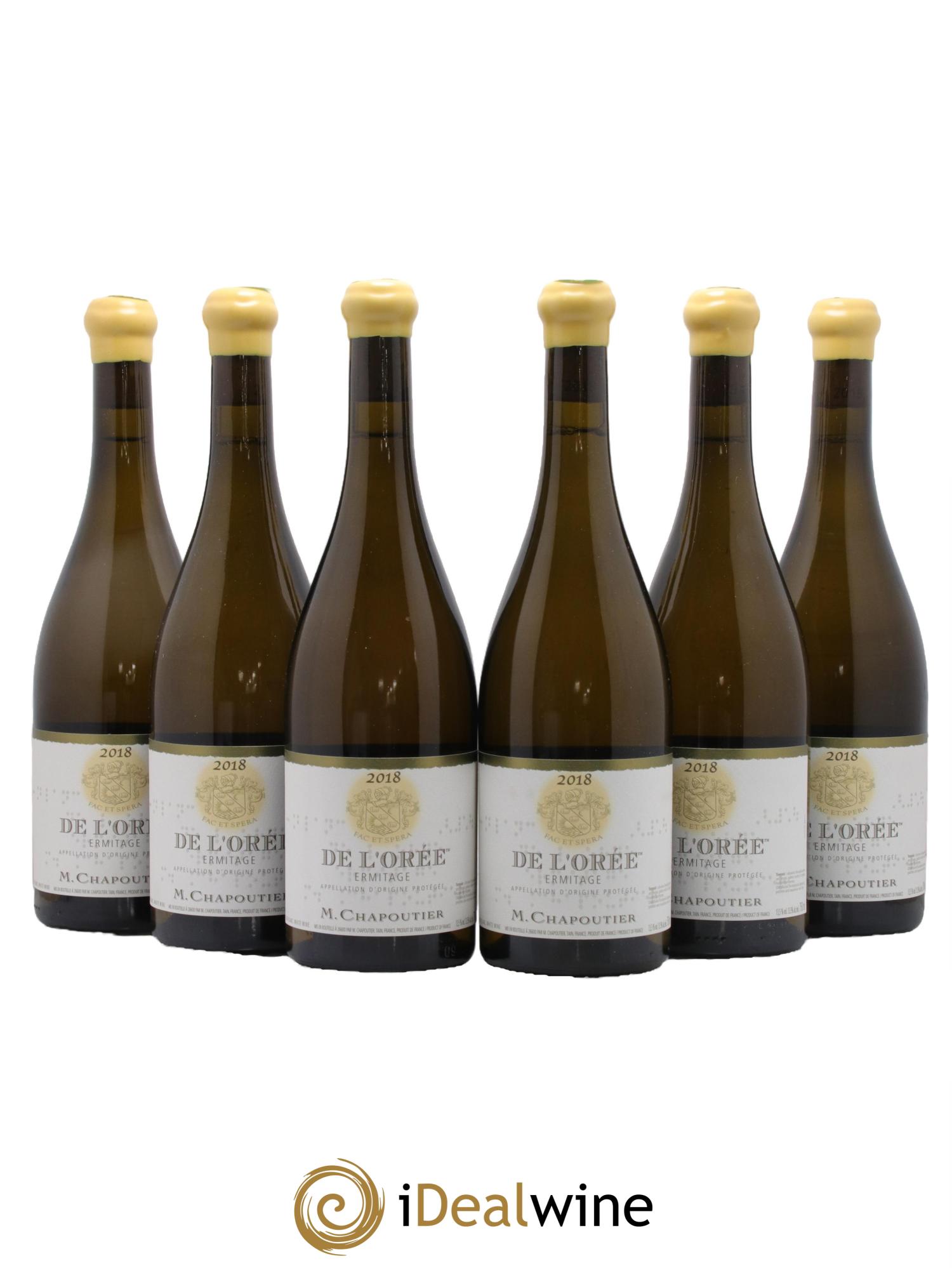 Hermitage Ermitage de l'Orée Chapoutier 2018 - Posten von 6 Flaschen - 0