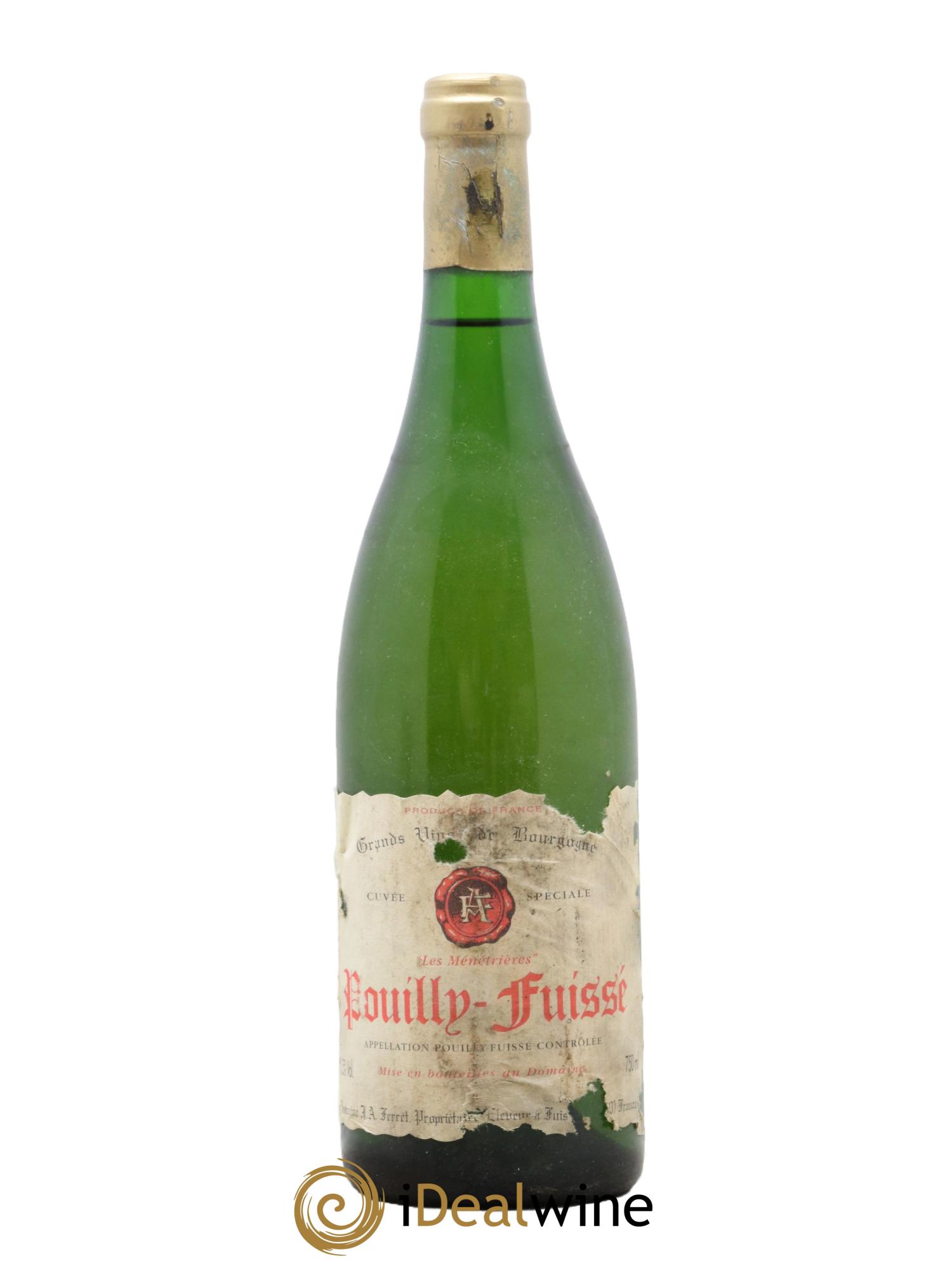 Pouilly-Fuissé 1er Cru Hors Classe Les Ménétrières J.A. Ferret (Domaine) - Lot de 1 bouteille - 0