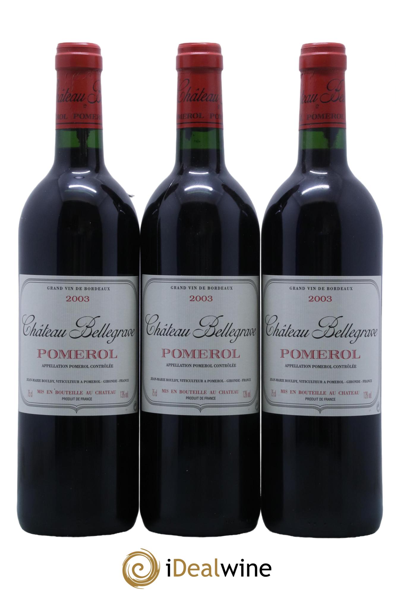 Château Bellegrave  2003 - Lot de 12 bouteilles - 2