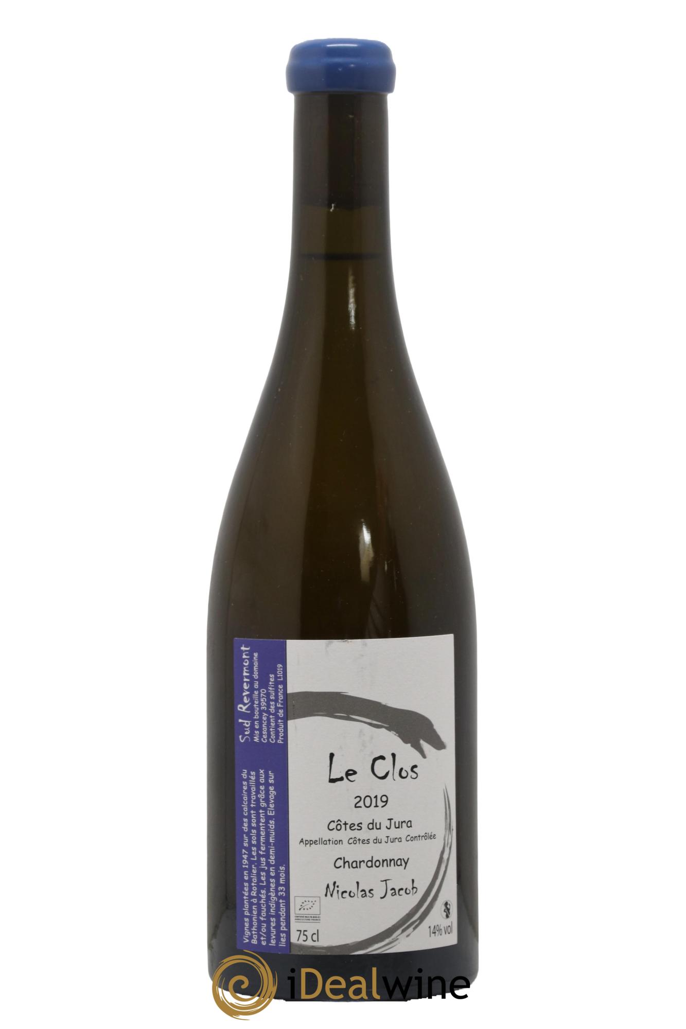 Côtes du Jura Chardonnay Le Clos  Nicolas Jacob  2019 - Lotto di 1 bottiglia - 0