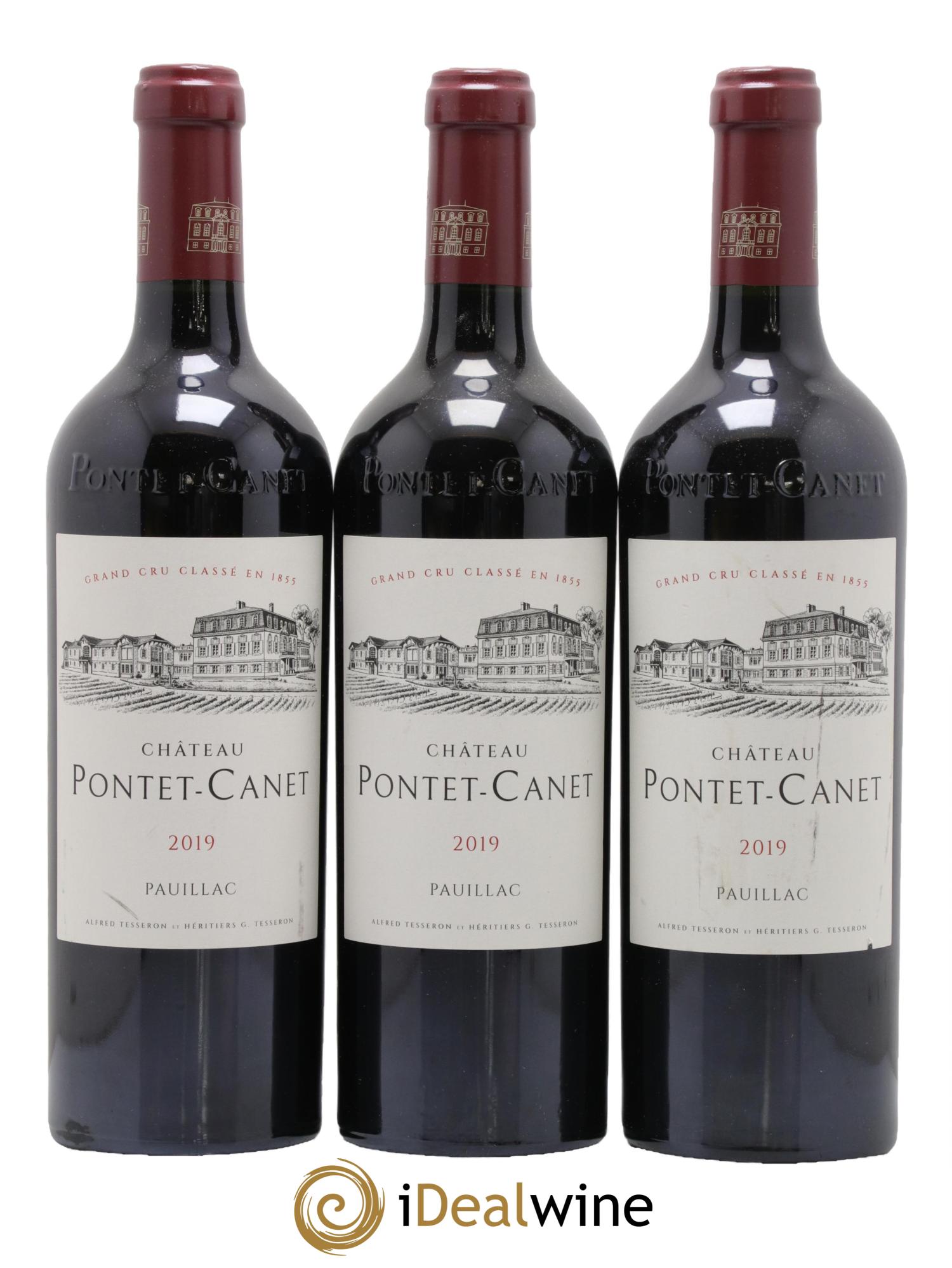 Château Pontet Canet 5ème Grand Cru Classé 2019 - Posten von 3 Flaschen - 0