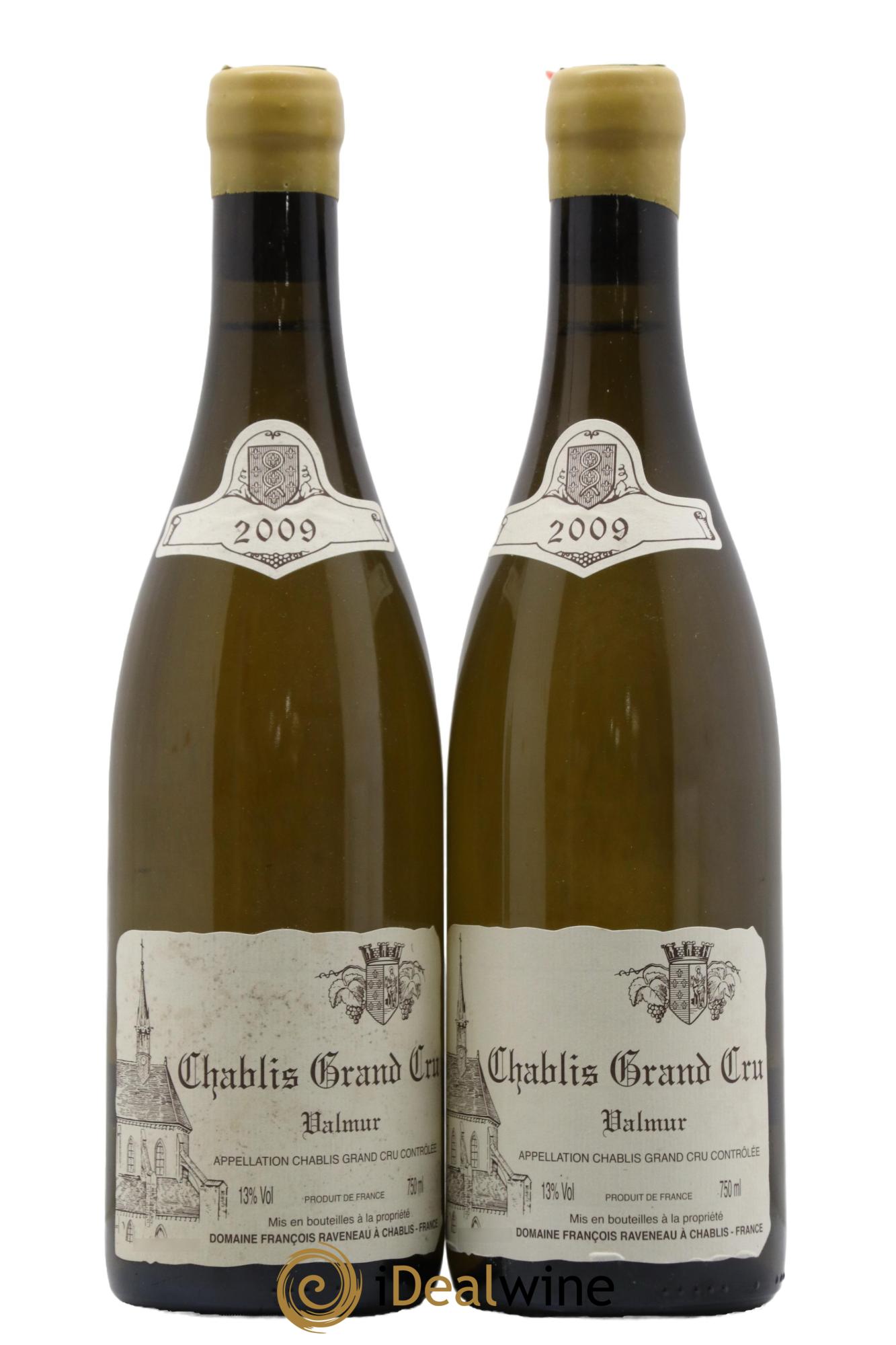 Chablis Grand Cru Valmur Raveneau (Domaine) 2009 - Lot of 2 bottles - 0