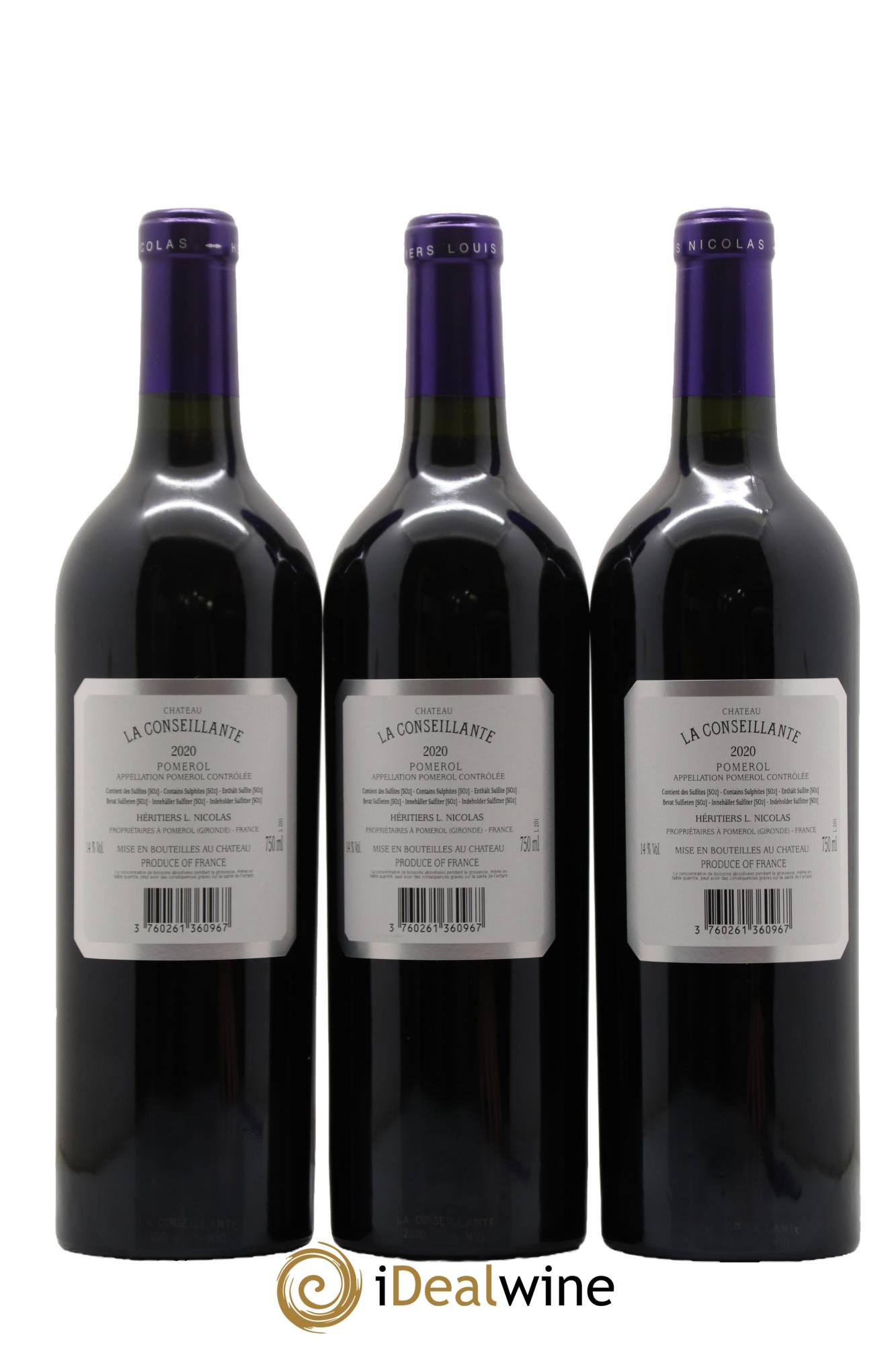 Château la Conseillante 2020 - Lot of 12 bottles - 2