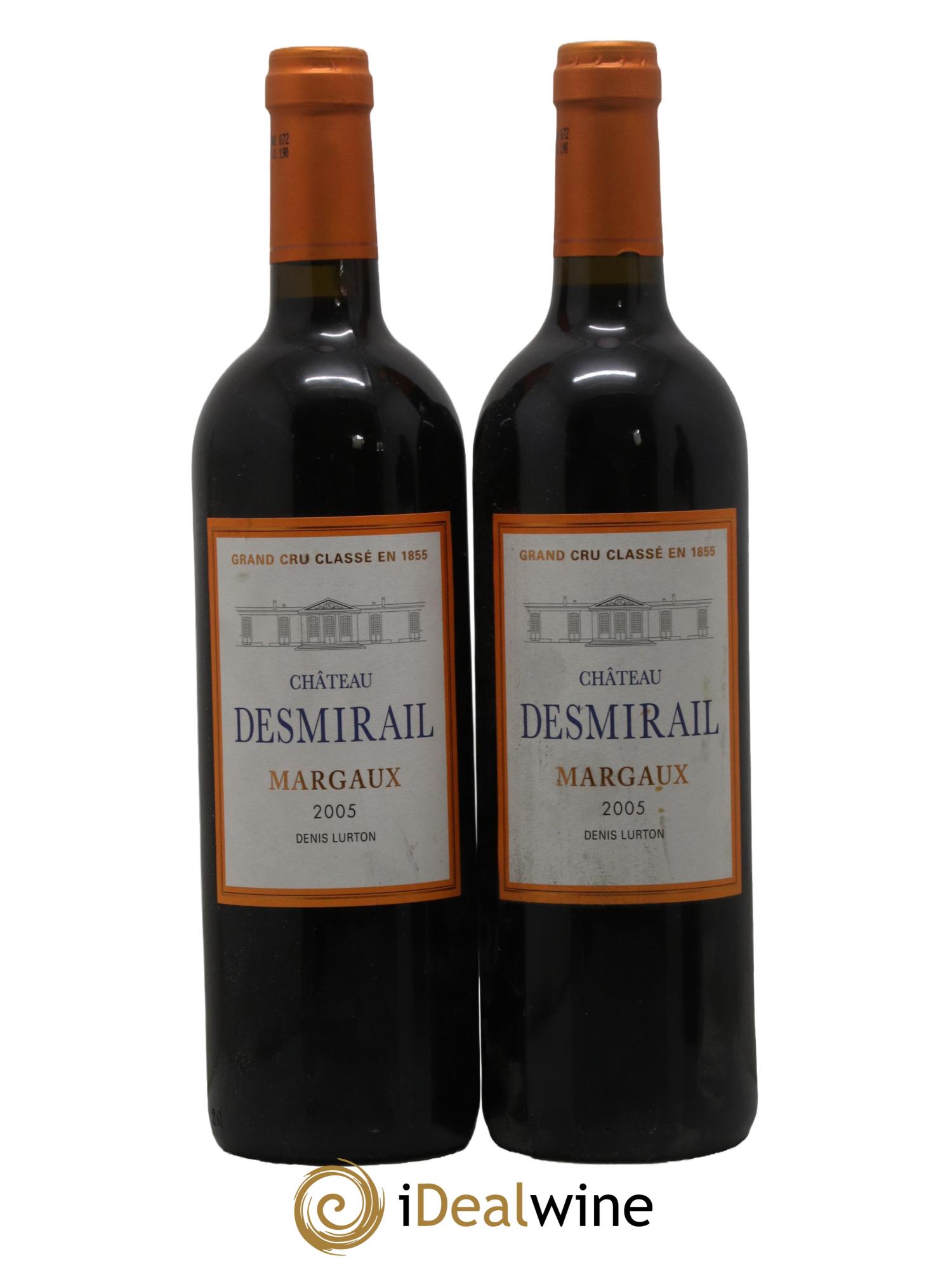 Château Desmirail 3ème Grand Cru Classé 2005 - Lot de 2 bouteilles - 0