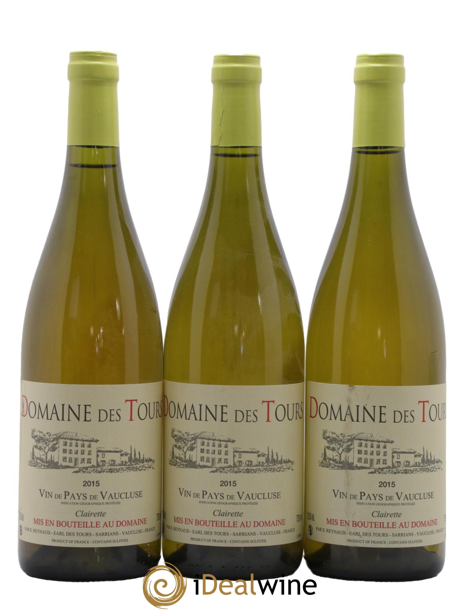 IGP Vaucluse (Vin de Pays de Vaucluse)  - Domaine des Tours Emmanuel Reynaud