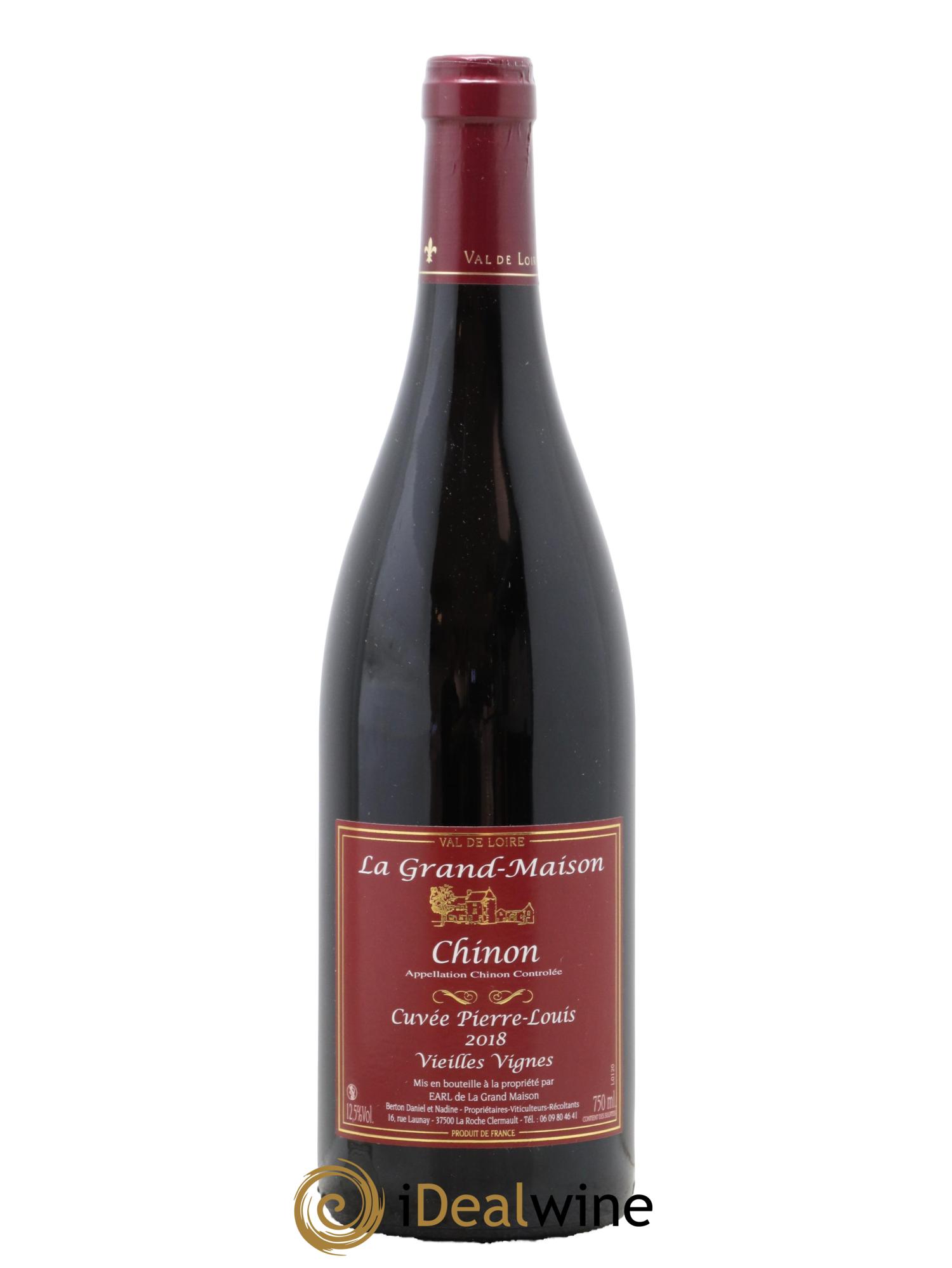 Chinon Vieilles Vignes Cuvée Pierre Louis La Grand Maison 2018 - Posten von 1 Flasche - 0