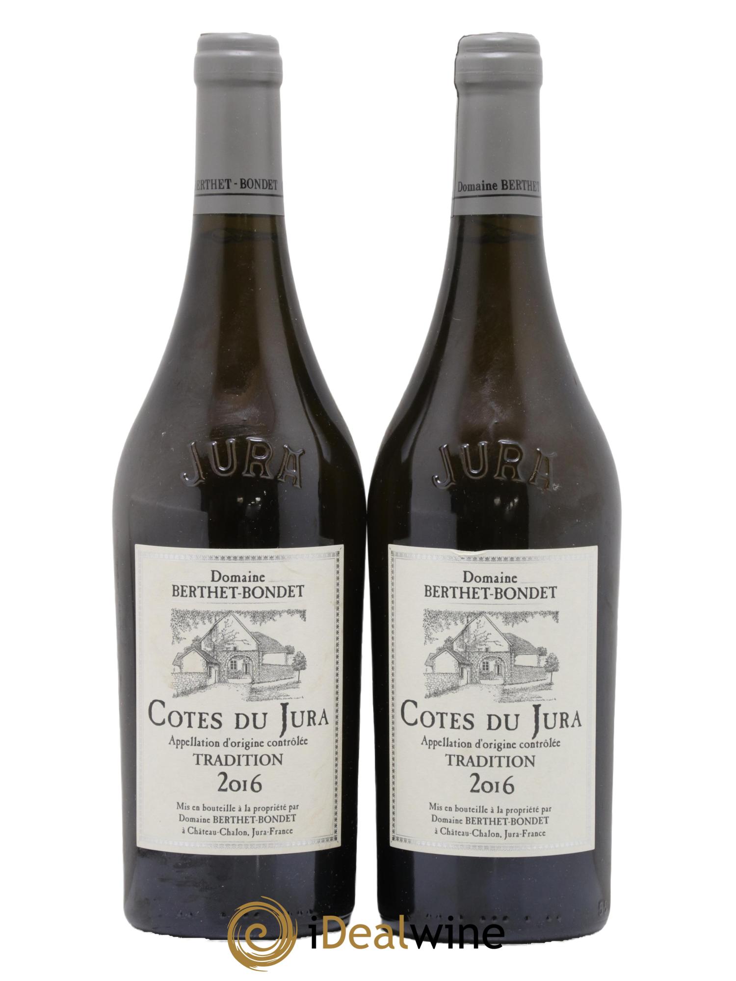 Côtes du Jura Tradition Berthet-Bondet 2016 - Lotto di 2 bottiglie - 0