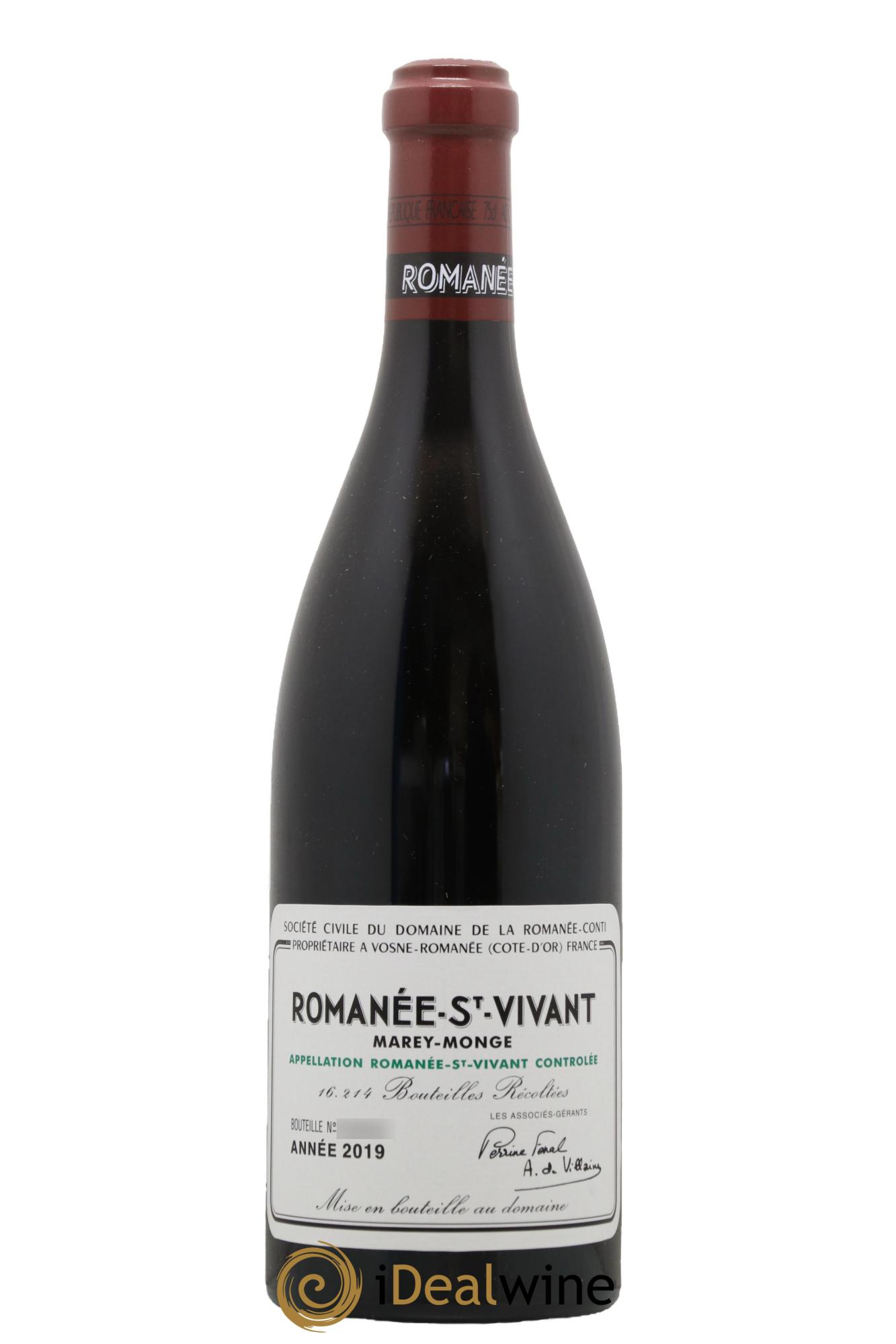 Romanée-Saint-Vivant Grand Cru Domaine de la Romanée-Conti 2019 - Lot de 1 bouteille - 0