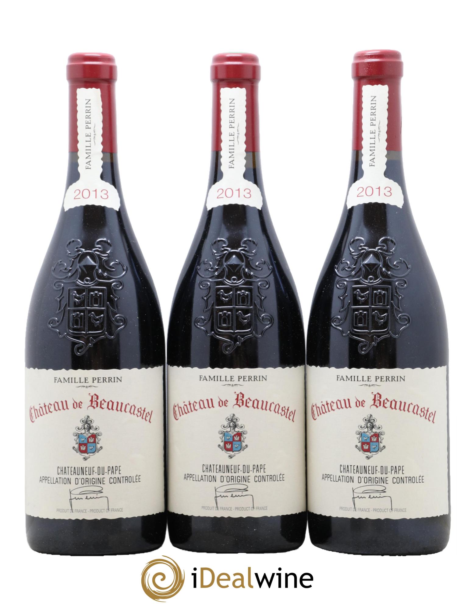 Châteauneuf-du-Pape Château de Beaucastel Famille Perrin 2013 - Lot de 3 bouteilles - 0