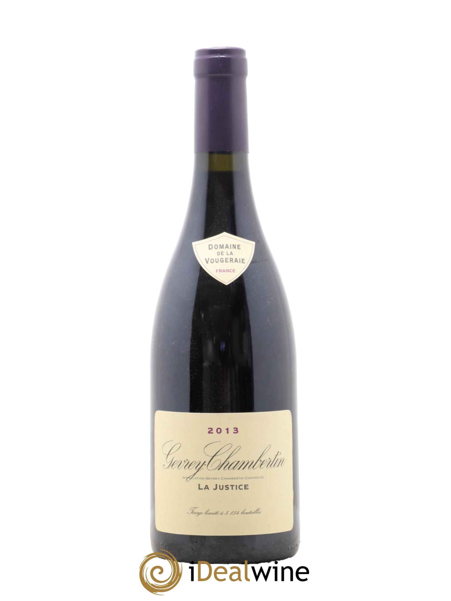 Gevrey-Chambertin La Justice La Vougeraie 2013 - Posten von 1 Flasche - 0