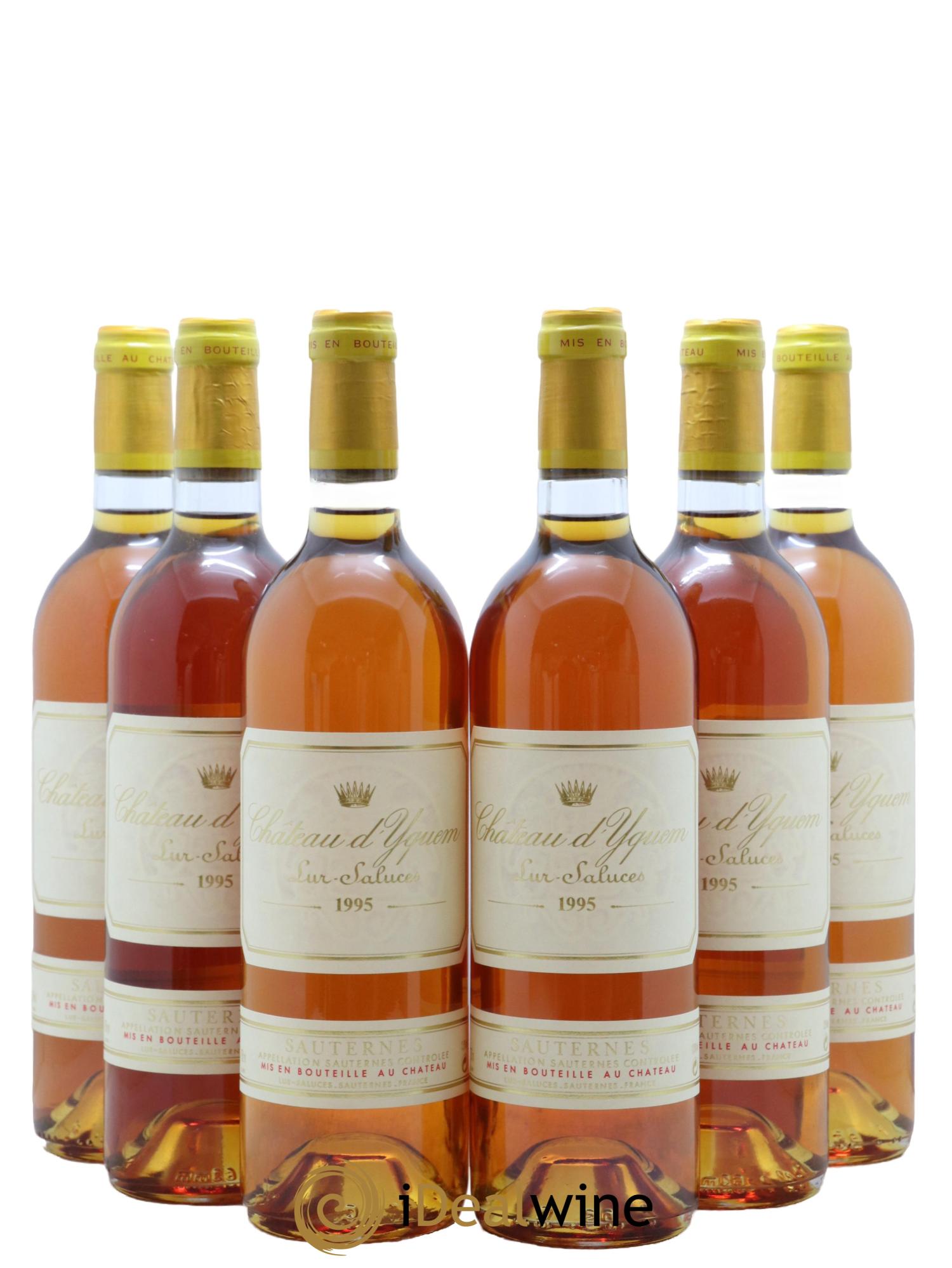 Château d' Yquem 1er Cru Classé Supérieur  1995 - Lot of 6 bottles - 0