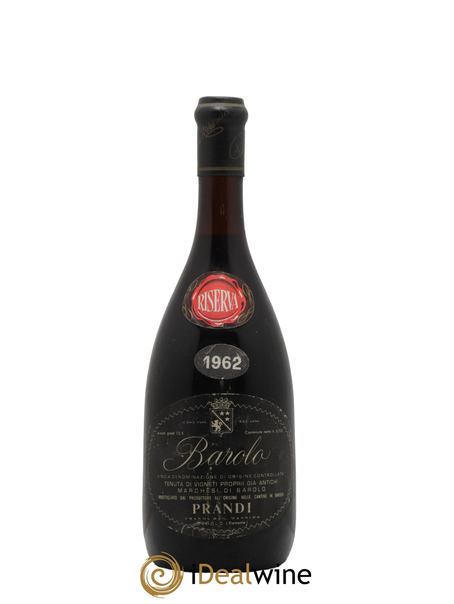 Barolo DOCG Prandi Riserva 1962 - Lotto di 1 bottiglia - 0