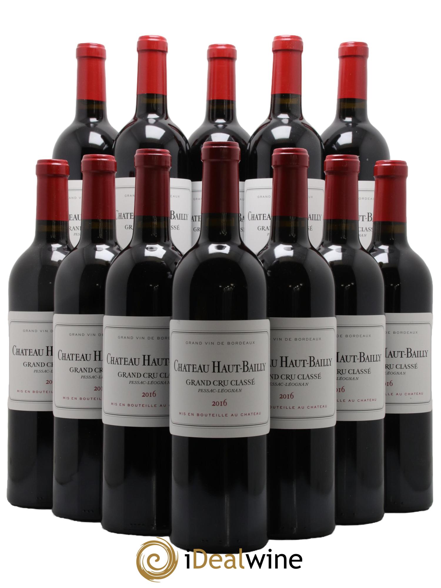 Château Haut-Bailly Cru Classé de Graves 2016 - Lot de 12 bouteilles - 0