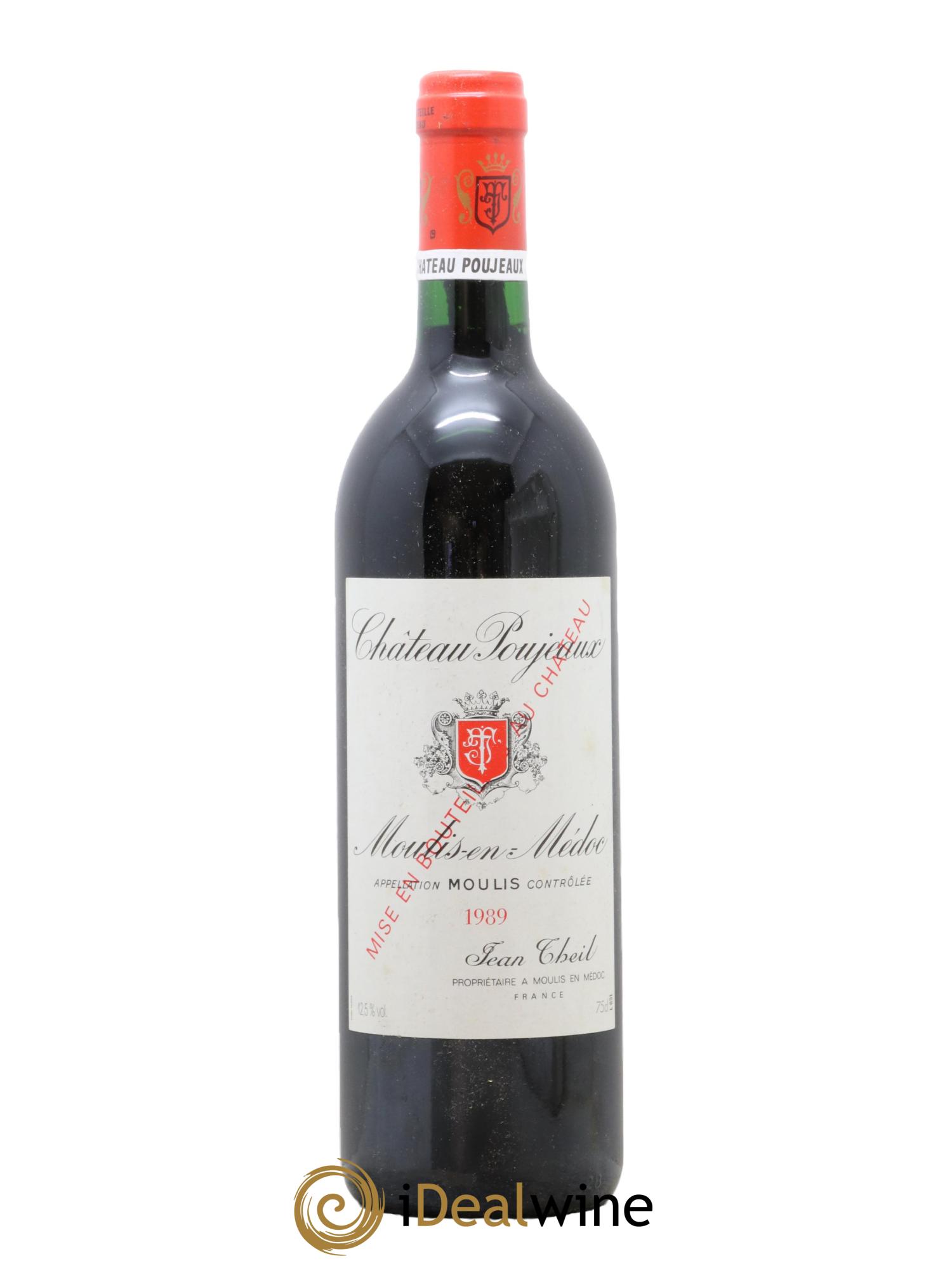 Château Poujeaux 1989 - Lot de 1 bouteille - 0