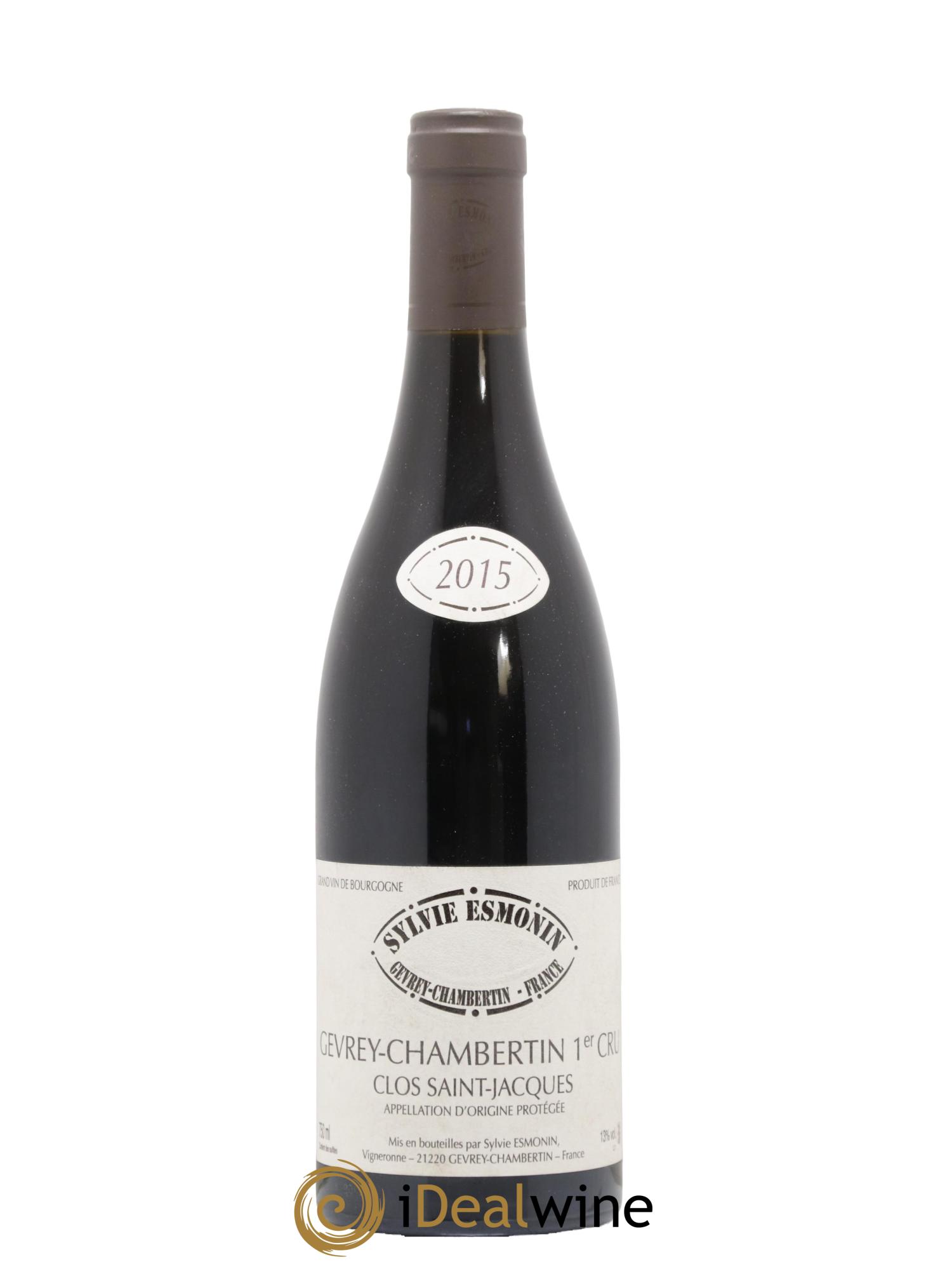 Gevrey-Chambertin 1er Cru Clos Saint Jacques Sylvie Esmonin 2015 - Lot of 1 bottle - 0