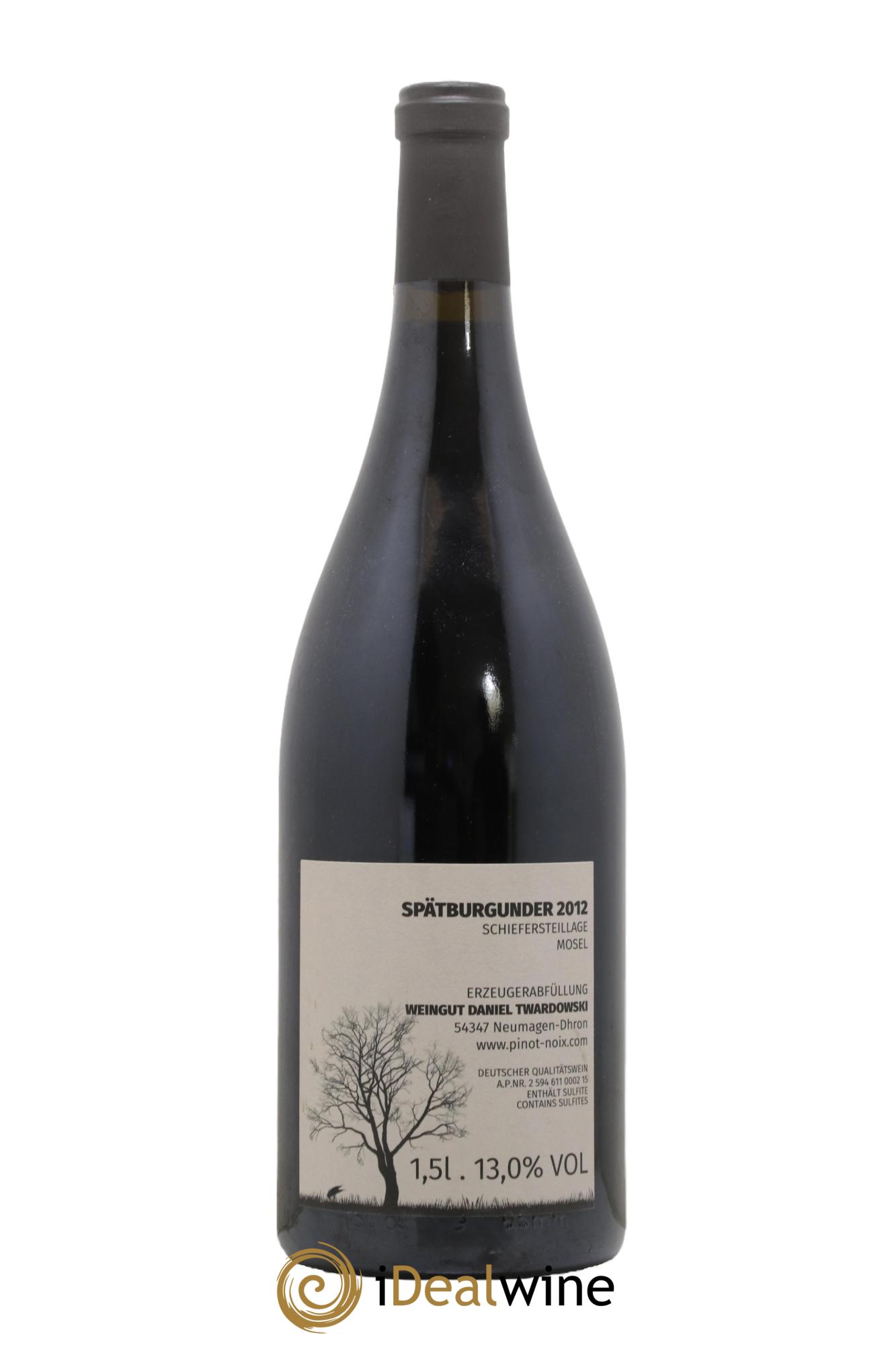 Allemagne Mosel Spatburgunder Pinot Noix Ardoise Daniel Twardosky 2012 - Posten von 1 Magnum - 1