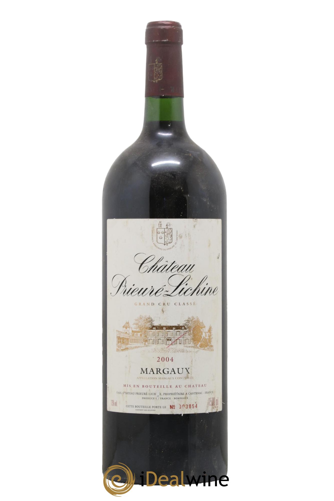 Château Prieuré Lichine 4ème Grand Cru Classé 2004 - Lot de 1 magnum - 0