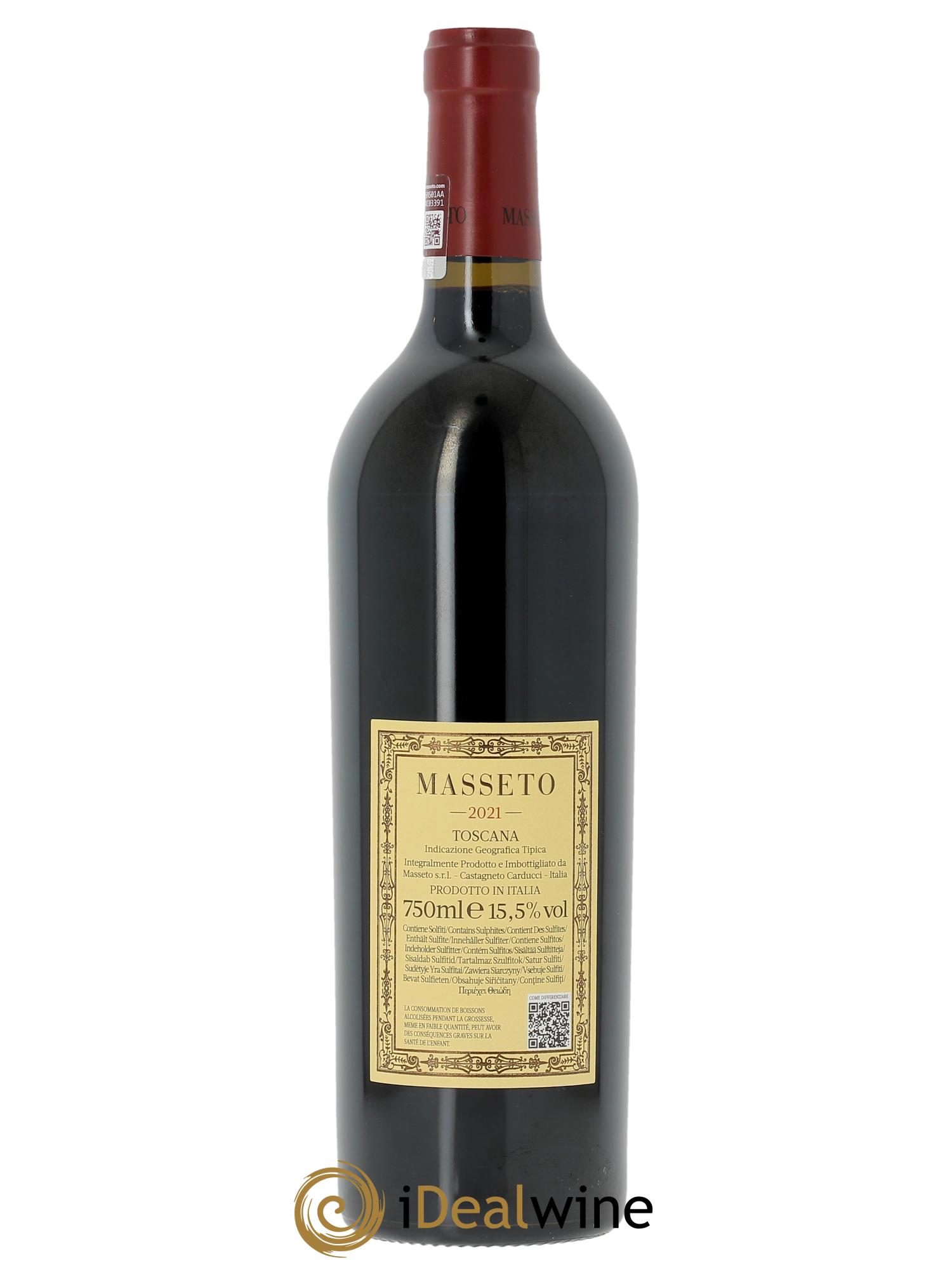 Toscana IGT Tenuta Dell'Ornellaia Masseto Frescobaldi (CBO a partir de 3 bts) 2021 - Lot de 1 bouteille - 1