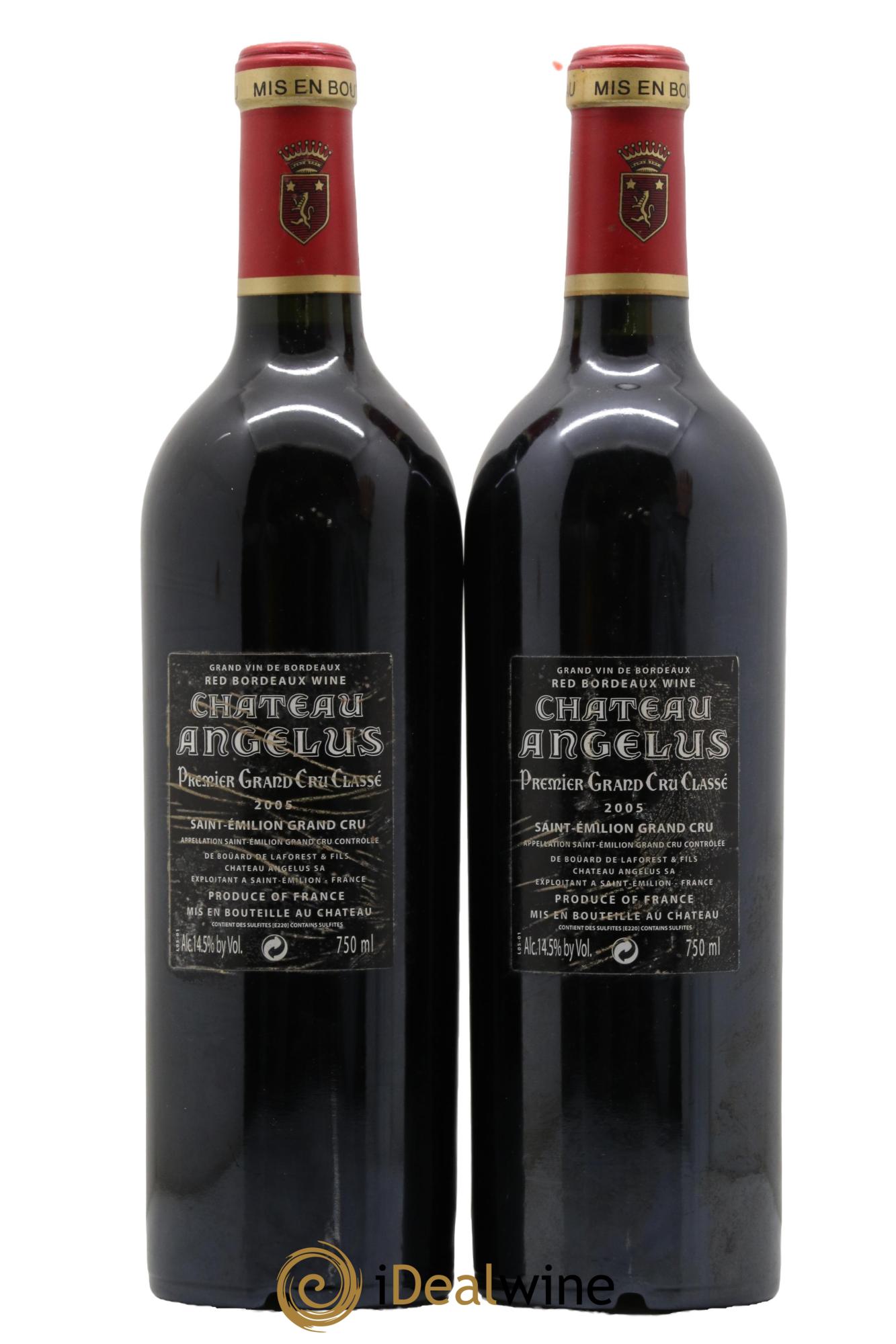 Château Angélus 1er Grand Cru Classé A 2005 - Posten von 2 Flaschen - 1