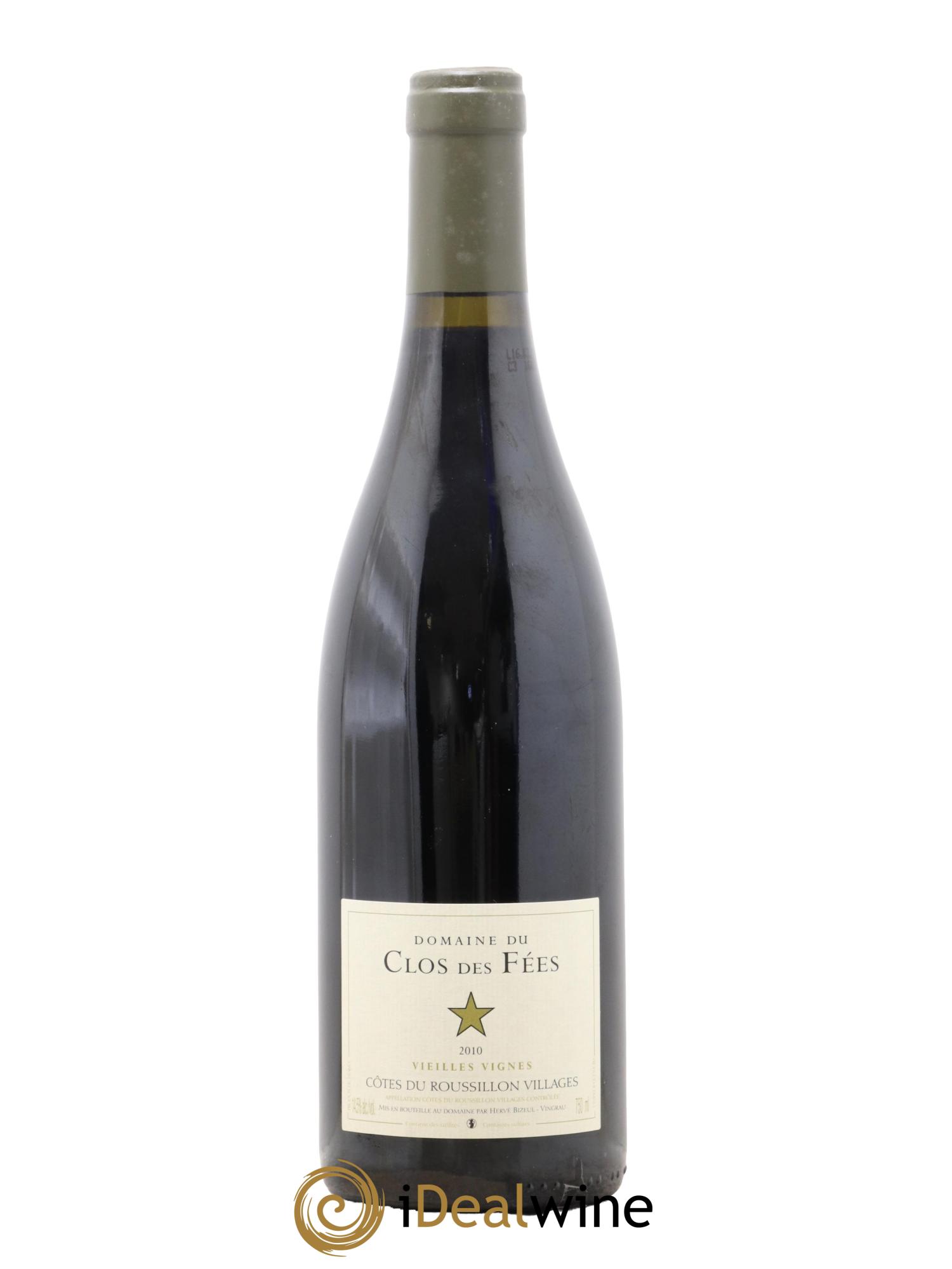 Côtes du Roussillon Villages Clos des Fées Vieilles vignes Hervé Bizeul 2010 - Lot de 1 bouteille - 0