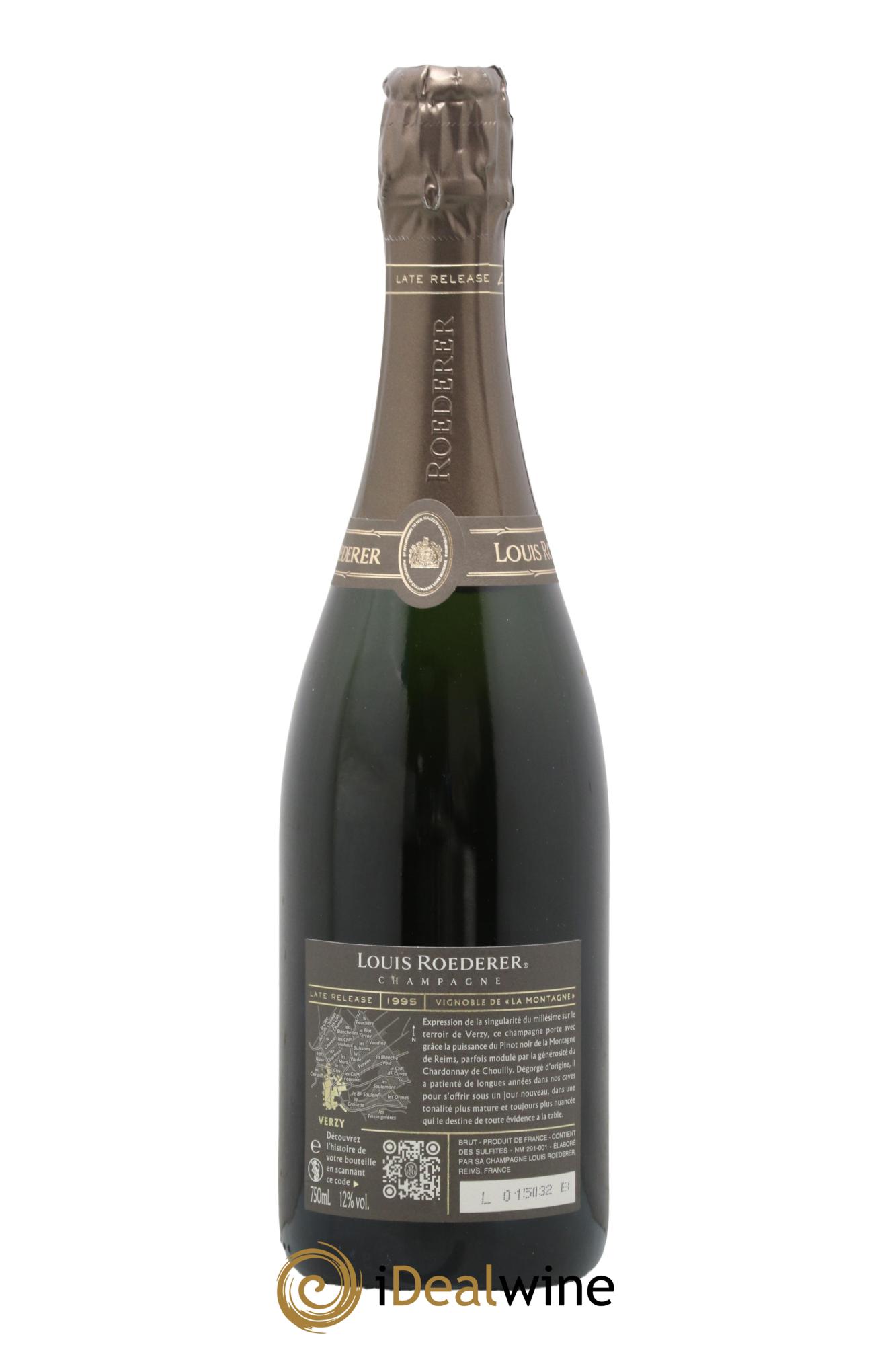 Late Release Louis Roederer 1995 - Lotto di 1 bottiglia - 2