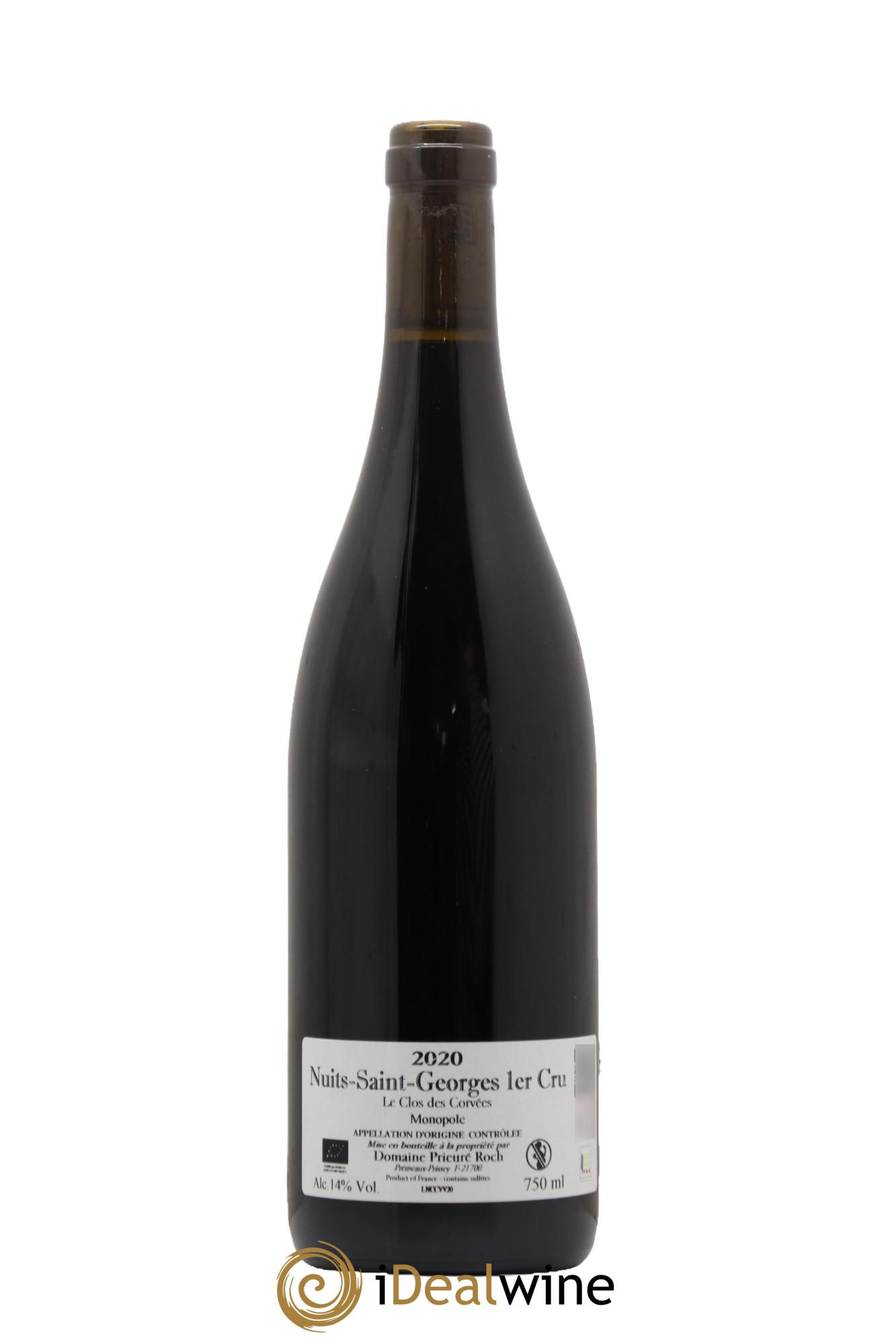 Nuits Saint-Georges 1er Cru Le Clos des Corvées Vieilles Vignes Prieuré Roch  2020 - Posten von 1 Flasche - 1