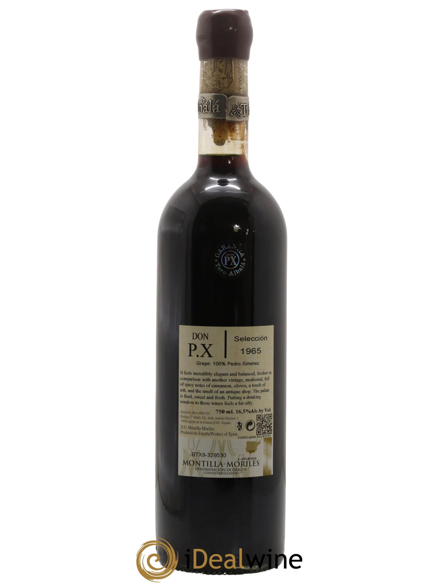 Montilla Moriles Don PX Convento Seleccion Toro Albala  1965 - Lot of 1 bottle - 1