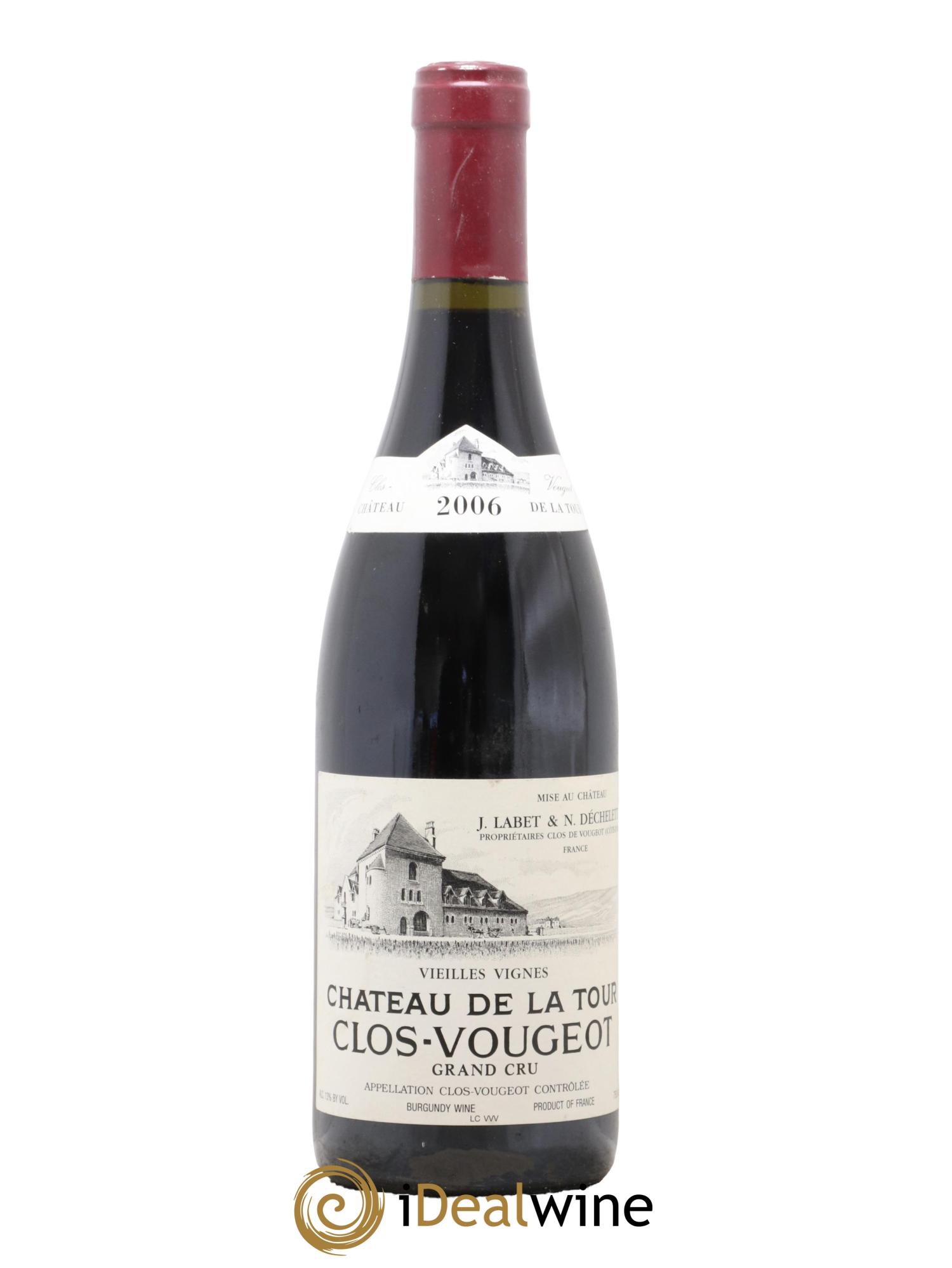 Clos de Vougeot Grand Cru Vieilles Vignes Château de La Tour  2006 - Lotto di 1 bottiglia - 0