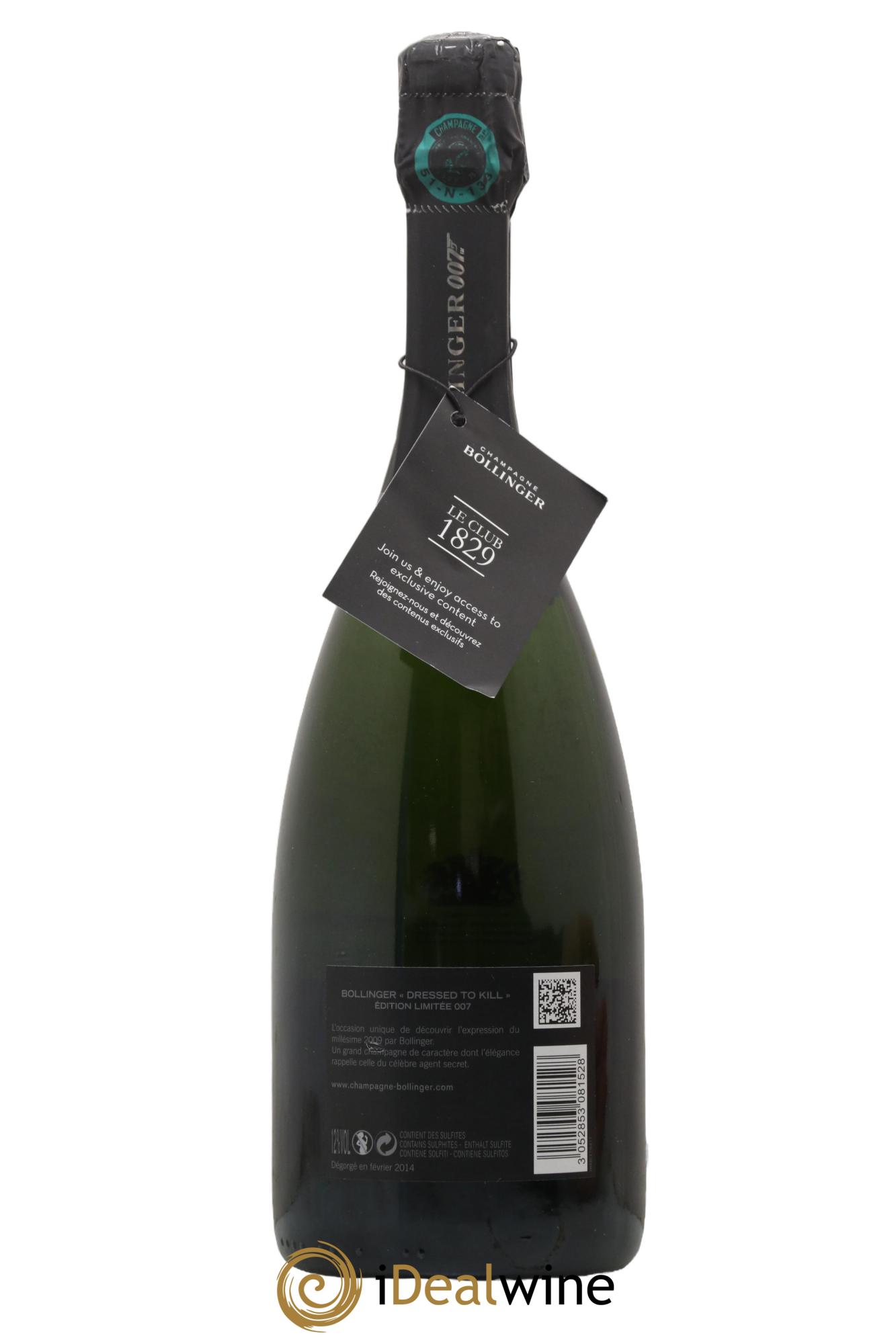 James Bond 007 Bollinger 2009 - Lot of 1 bottle - 1