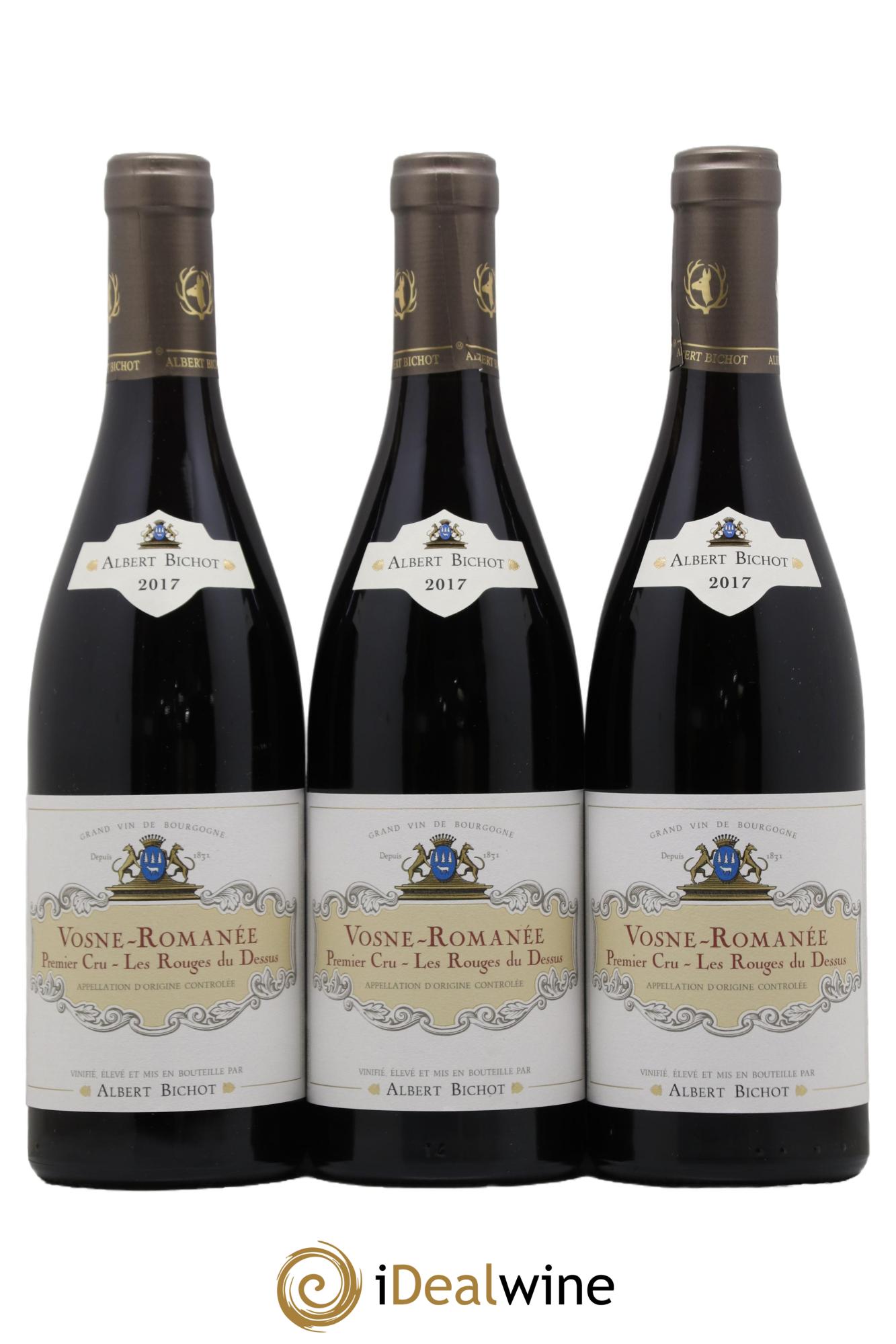 Vosne-Romanée 1er Cru Les Rouges du Dessus Albert Bichot 2017 - Lot de 3 bouteilles - 0