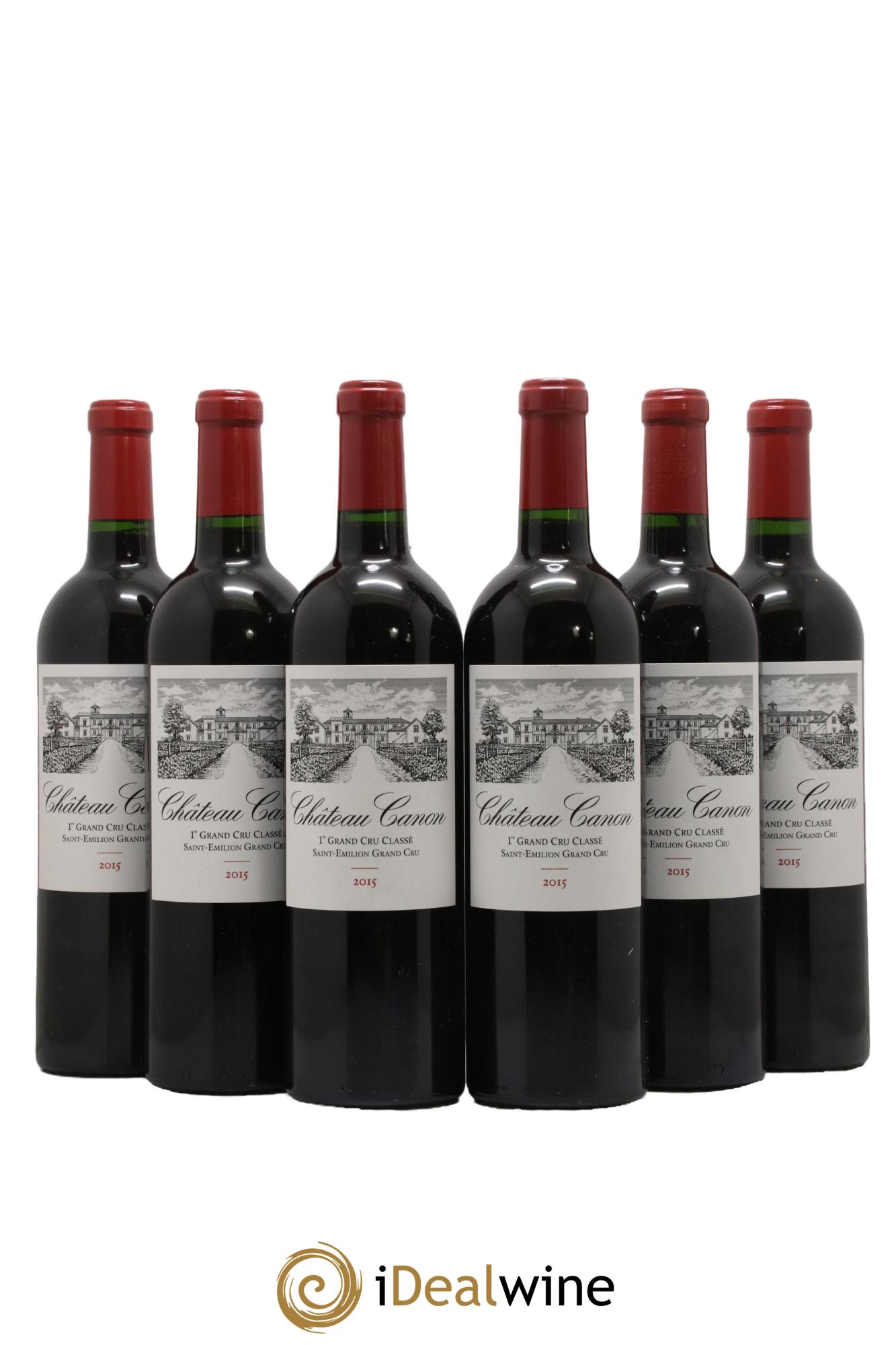 Château Canon 1er Grand Cru Classé B 2015 - Lot of 6 bottles - 0