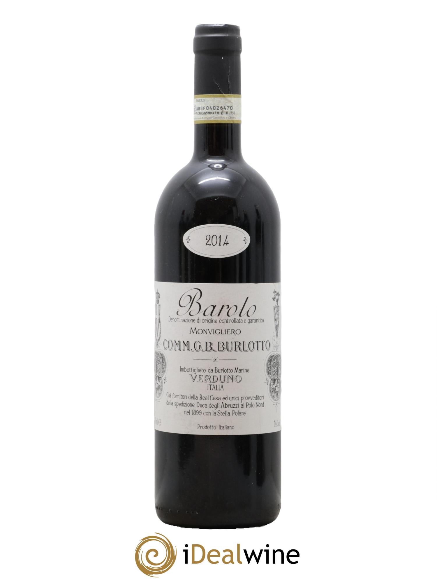 Barolo DOCG Monvigliero Comm. Giovan Battista Burlotto 2014 - Lotto di 1 bottiglia - 0