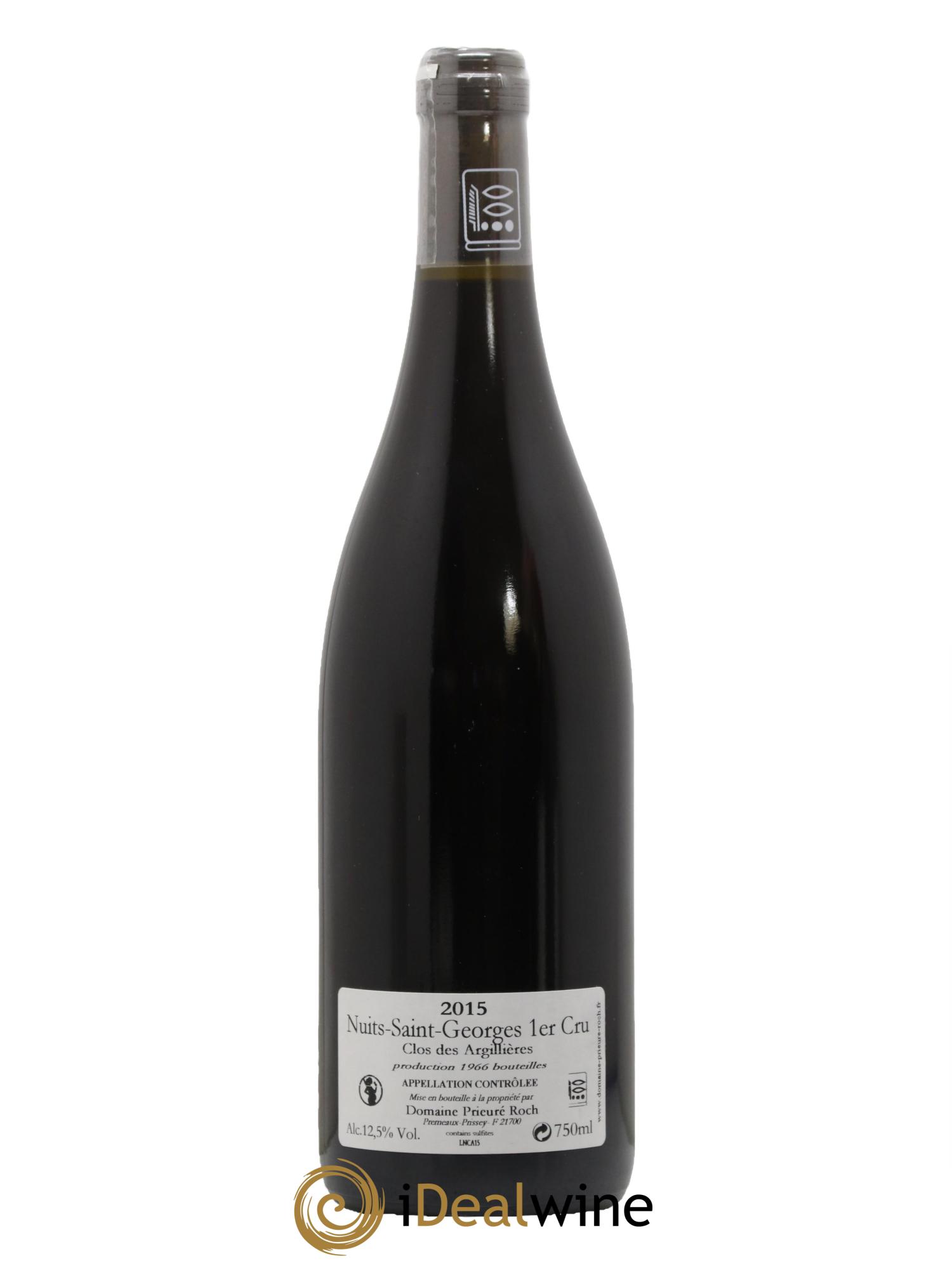 Nuits Saint-Georges 1er Cru Clos des Argillières Prieuré Roch 2015 - Lot de 1 bouteille - 1