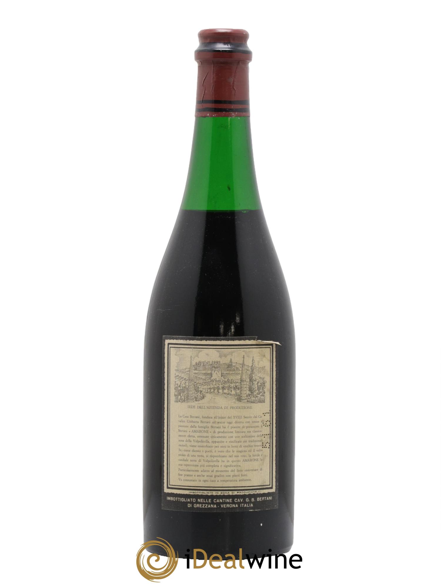 Amarone della Valpolicella Classico DOC Bertani 1958 - Lotto di 1 bottiglia - 1