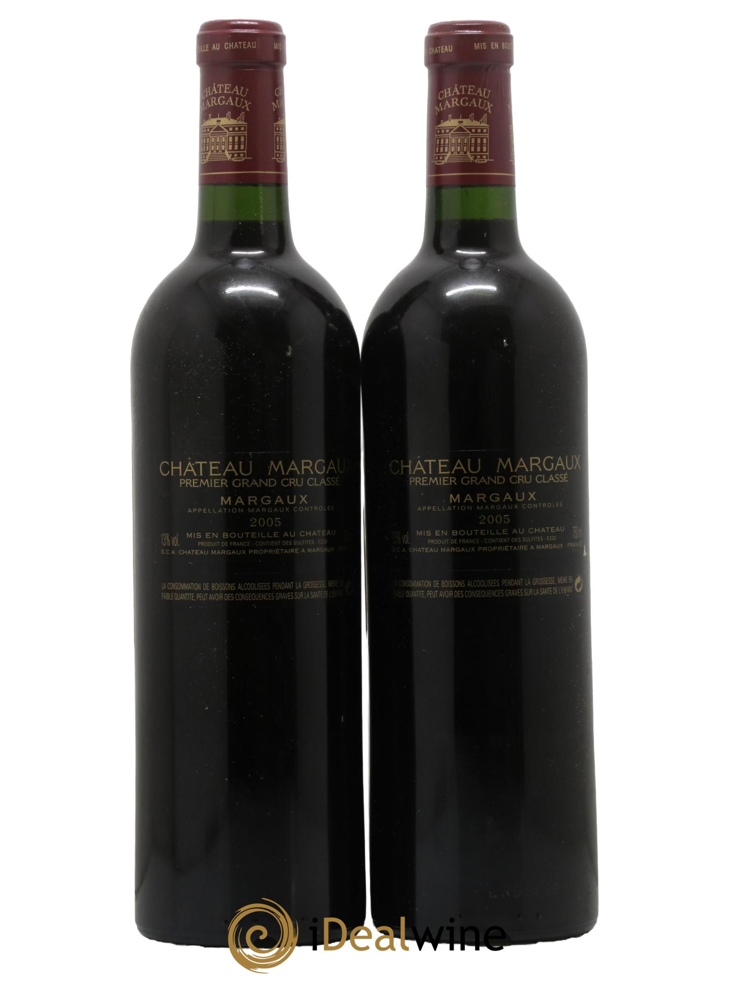 Château Margaux 1er Grand Cru Classé 2005 - Lotto di 2 bottiglie - 1