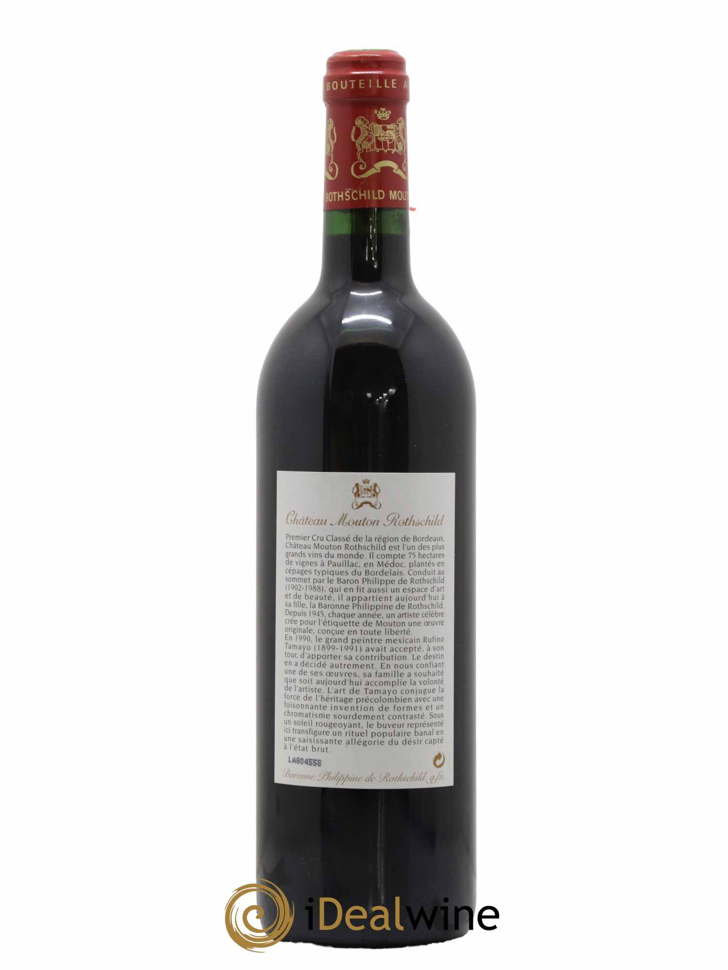 Château Mouton Rothschild 1er Grand Cru Classé 1998 - Lotto di 1 bottiglia - 1