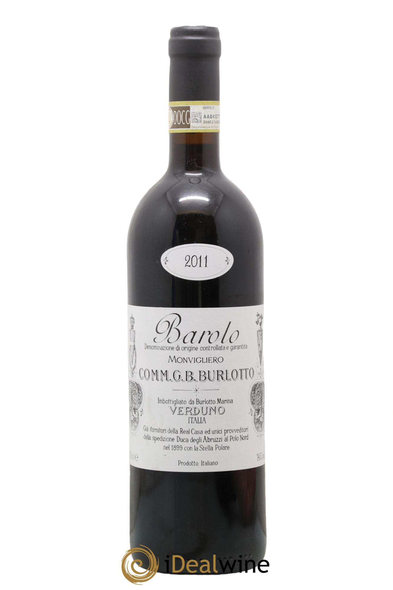 Barolo DOCG Monvigliero Comm. Giovan Battista Burlotto 2011 - Posten von 1 Flasche - 0