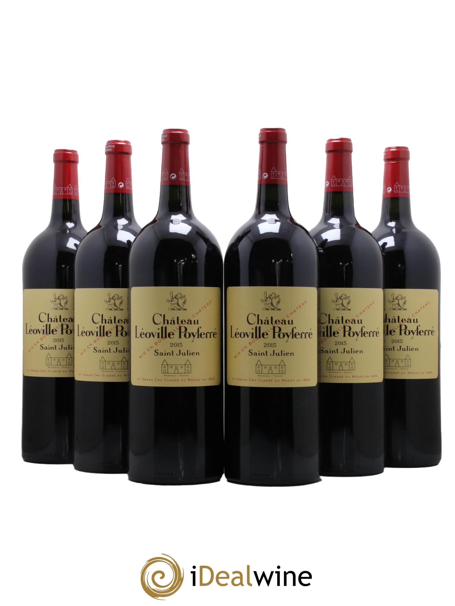 Château Léoville Poyferré 2ème Grand Cru Classé  2015 - Lot de 6 magnums - 0