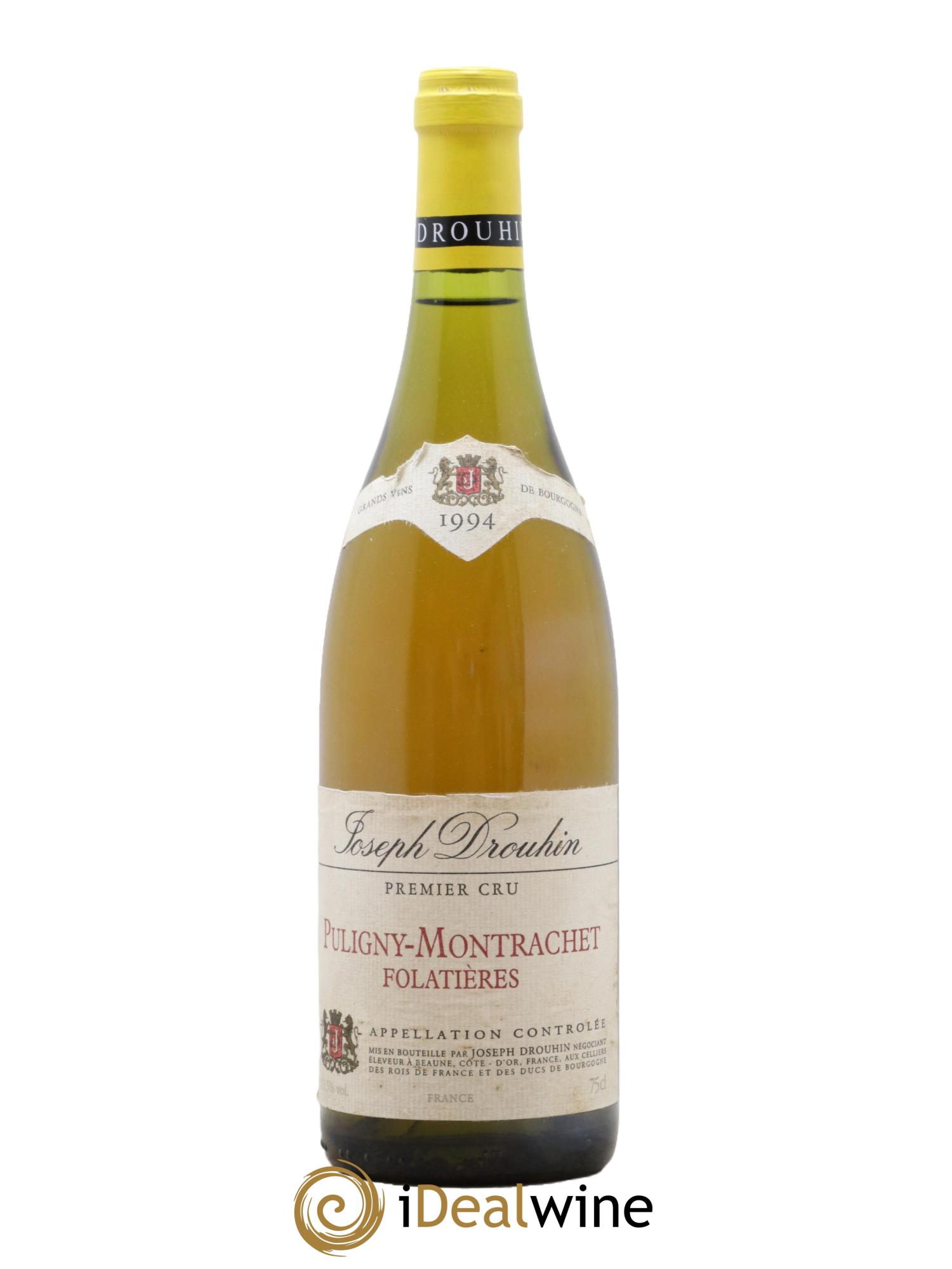 Puligny-Montrachet 1er Cru Folatières Joseph Drouhin 1994 - Lot of 1 bottle - 0