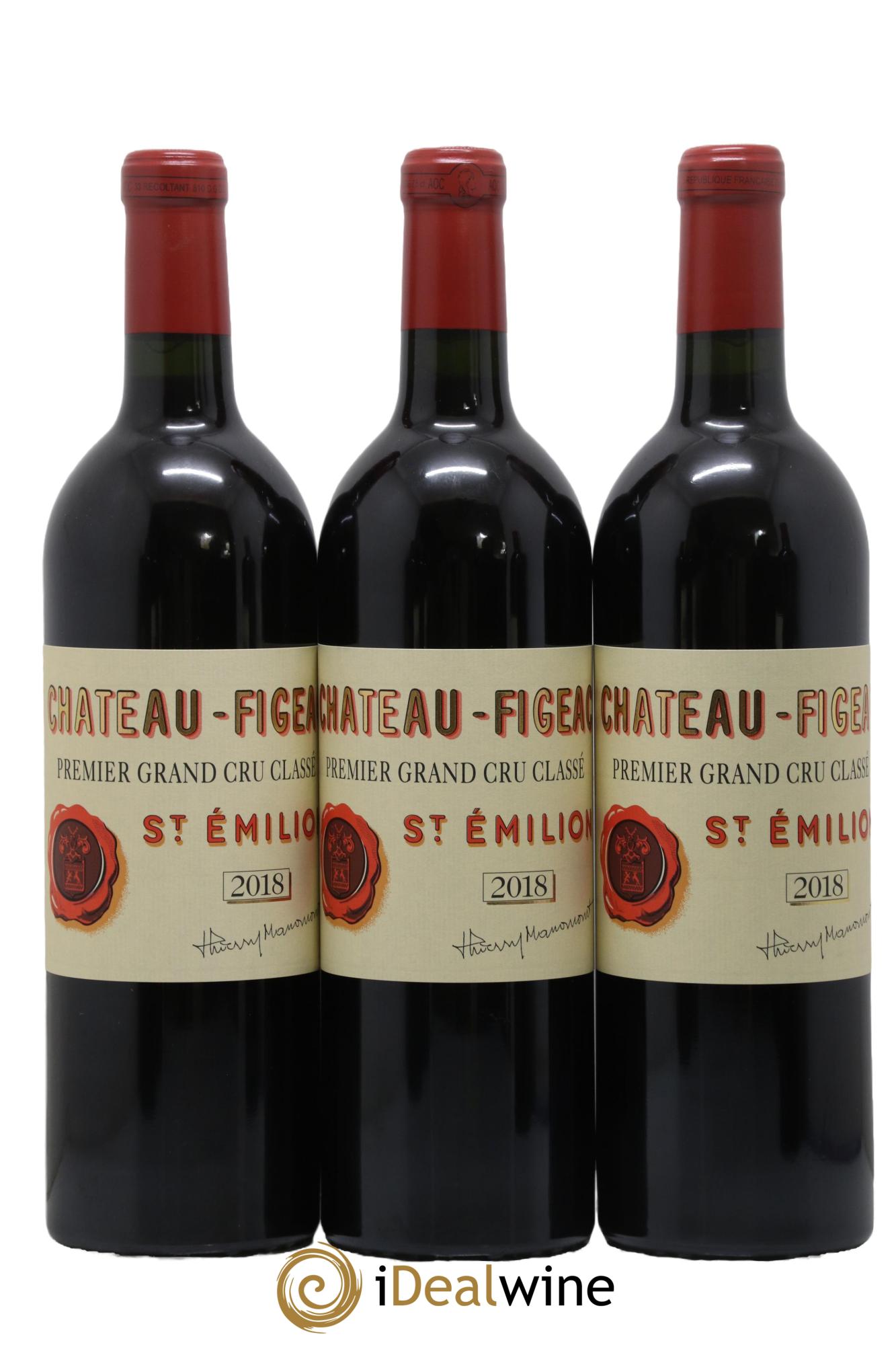 Château Figeac 1er Grand Cru Classé A  2018 - Lotto di 6 bottiglie - 1