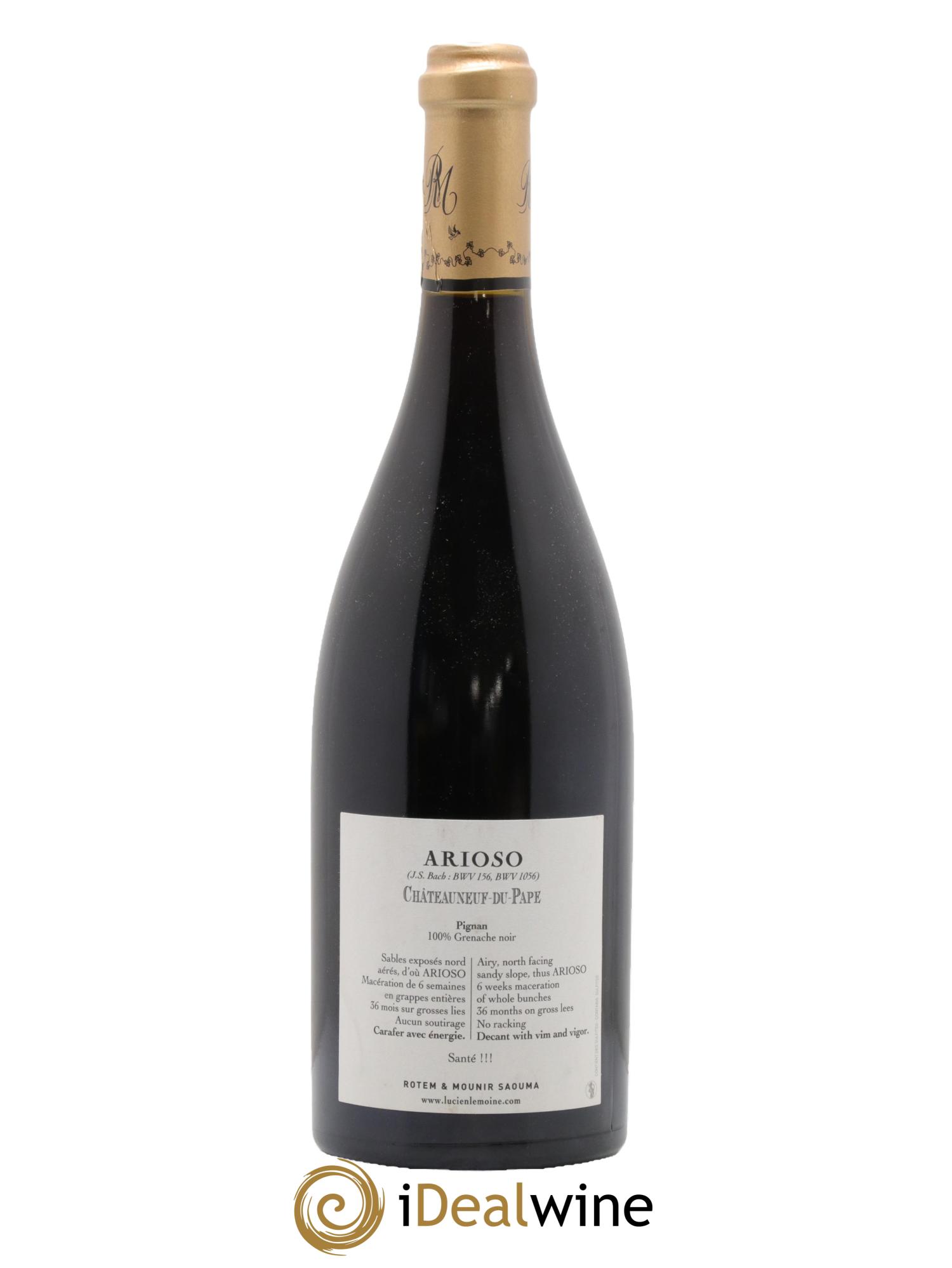 Châteauneuf-du-Pape Arioso Rotem & Mounir Saouma 2019 - Lot de 1 bouteille - 1