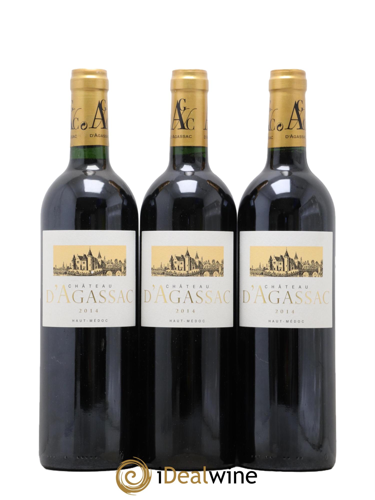 Château d' Agassac Cru Bourgeois 2014 - Lot de 3 bouteilles - 0