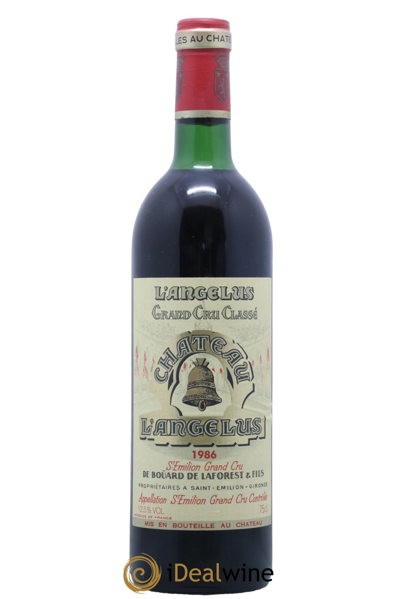 Château Angélus 1er Grand Cru Classé A 1986 - Lot de 1 bouteille - 0