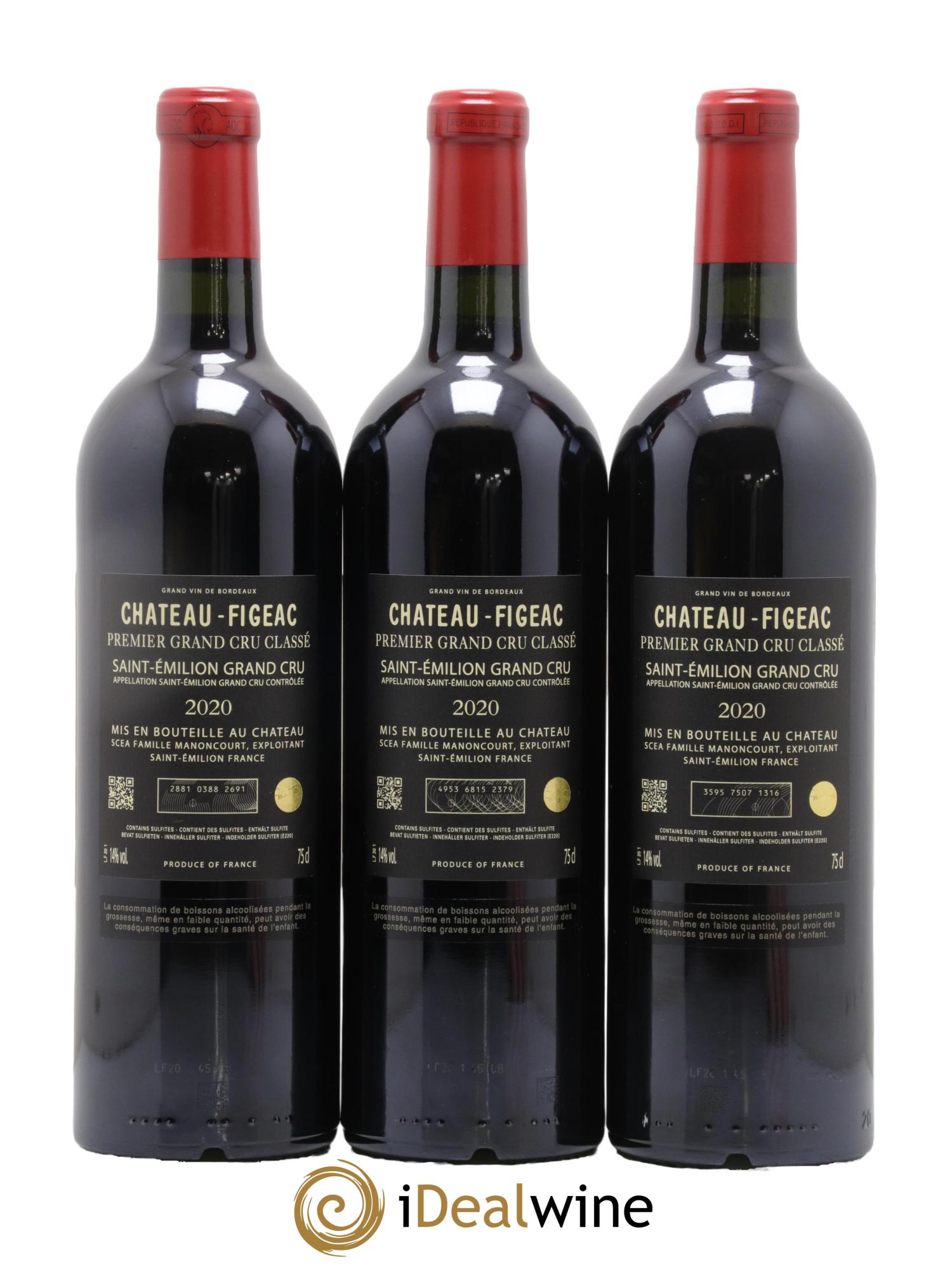 Château Figeac 1er Grand Cru Classé A 2020 - Lot de 6 bouteilles - 2