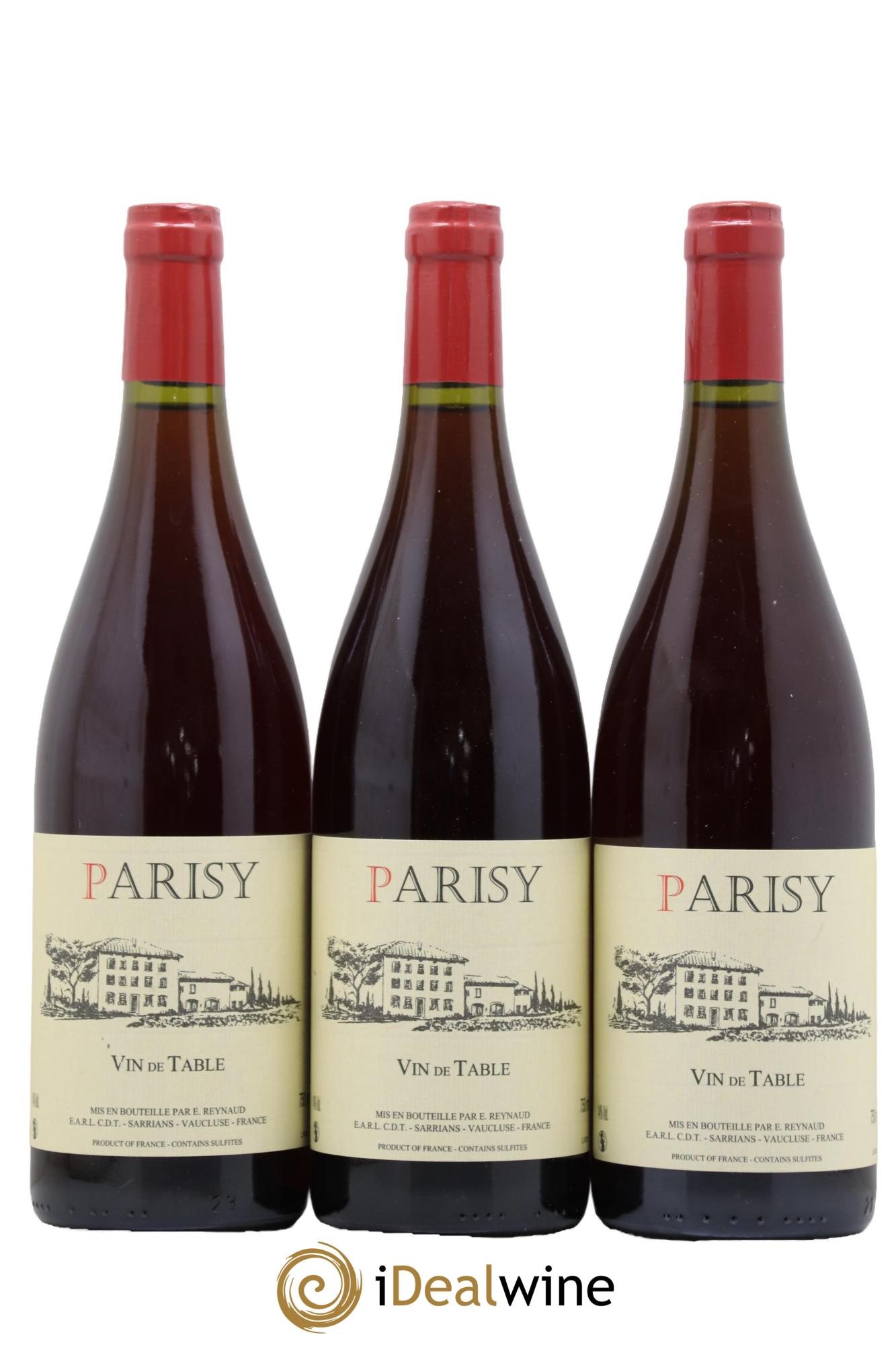 Vin de Table Parisy  Emmanuel Reynaud - Lot de 3 bouteilles - 0