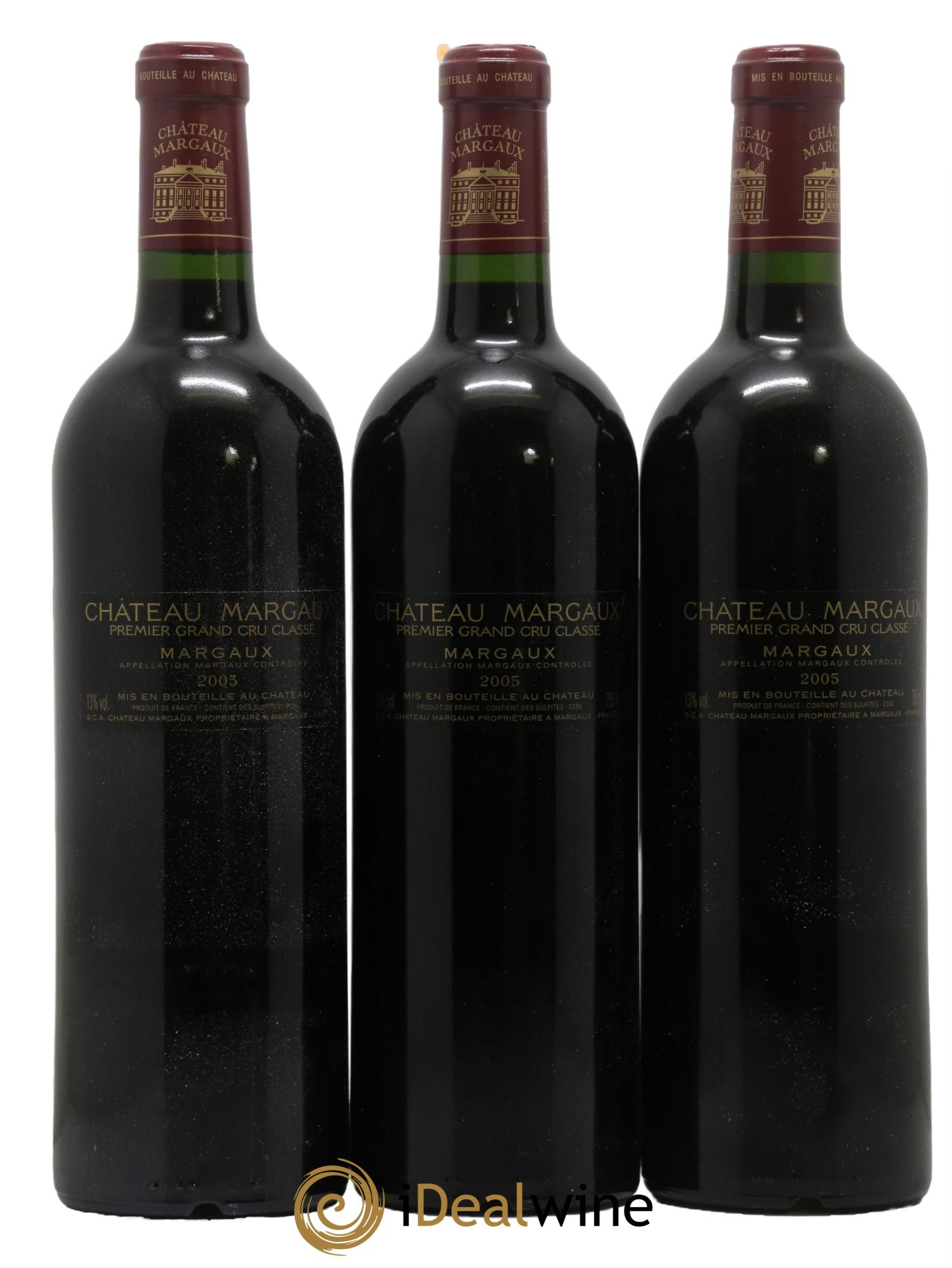 Château Margaux 1er Grand Cru Classé 2005 - Posten von 3 Flaschen - 1