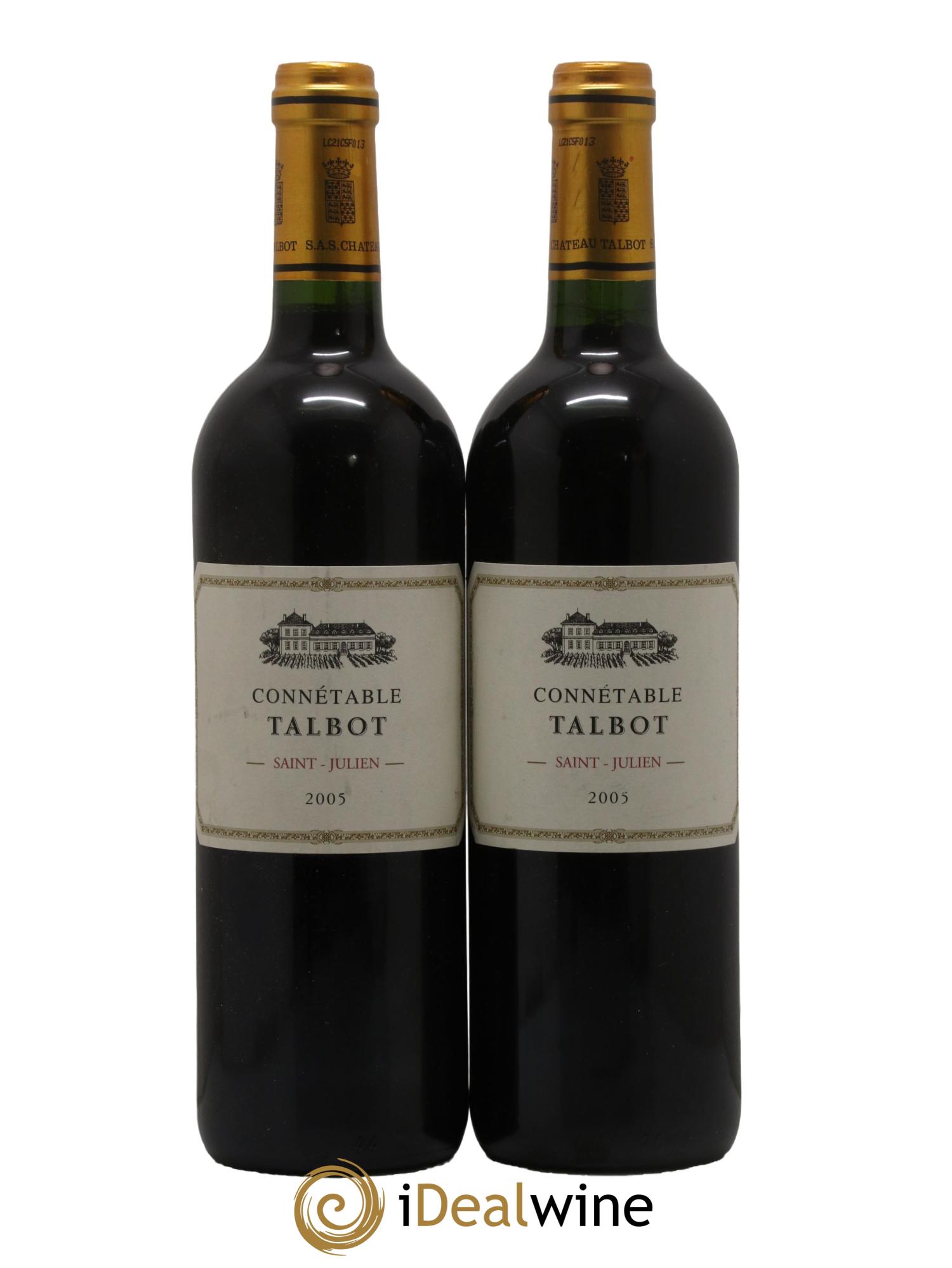 Connétable de Talbot Second Vin 2005 - Posten von 2 Flaschen - 0