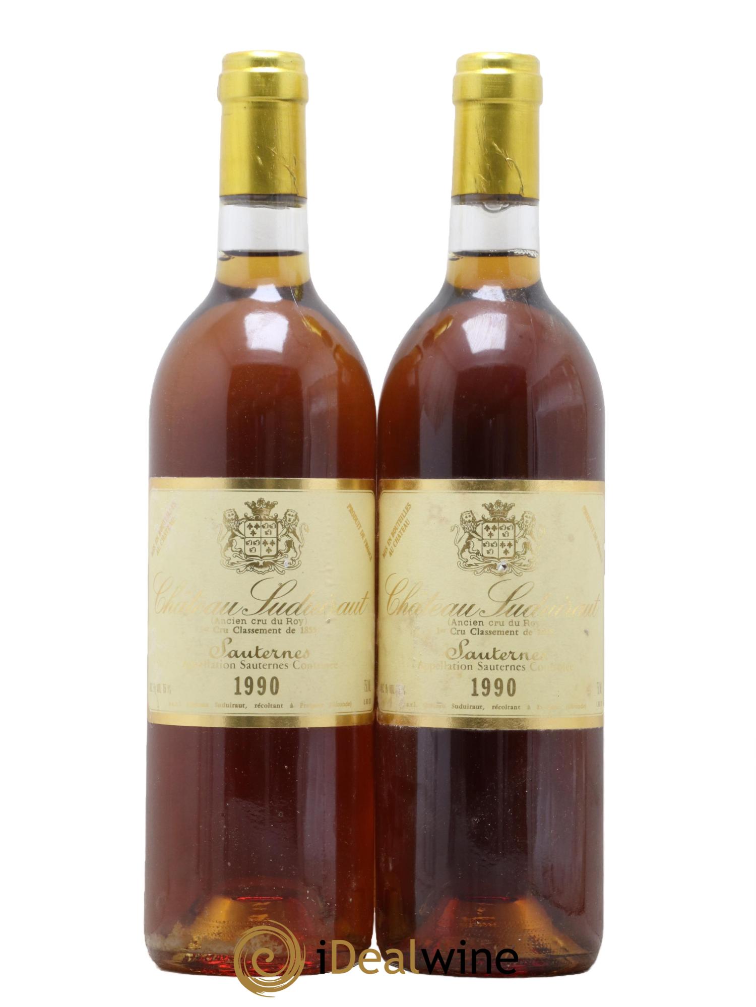 Château Suduiraut 1er Grand Cru Classé 1990 - Lot de 2 bouteilles - 0